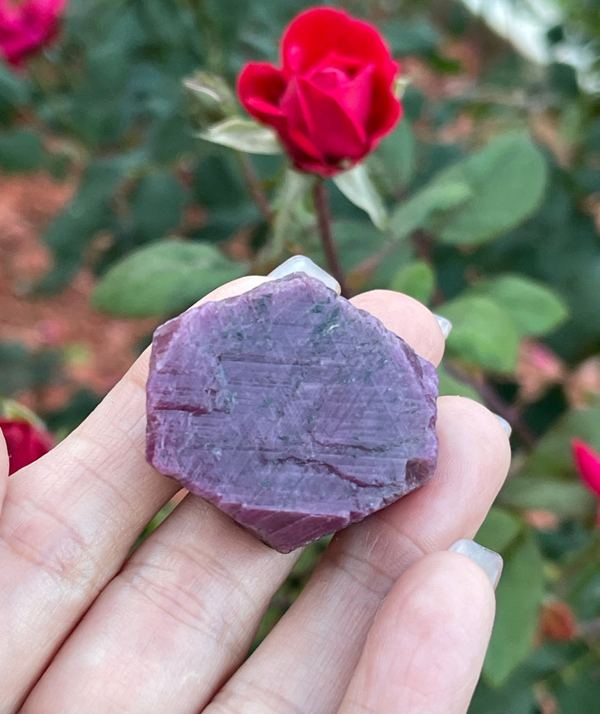 Natural Ruby Corundum Crystal from India