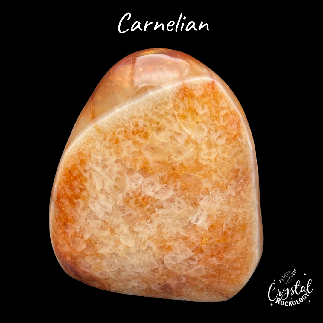 Carnelian polished stone, crystal, mineral