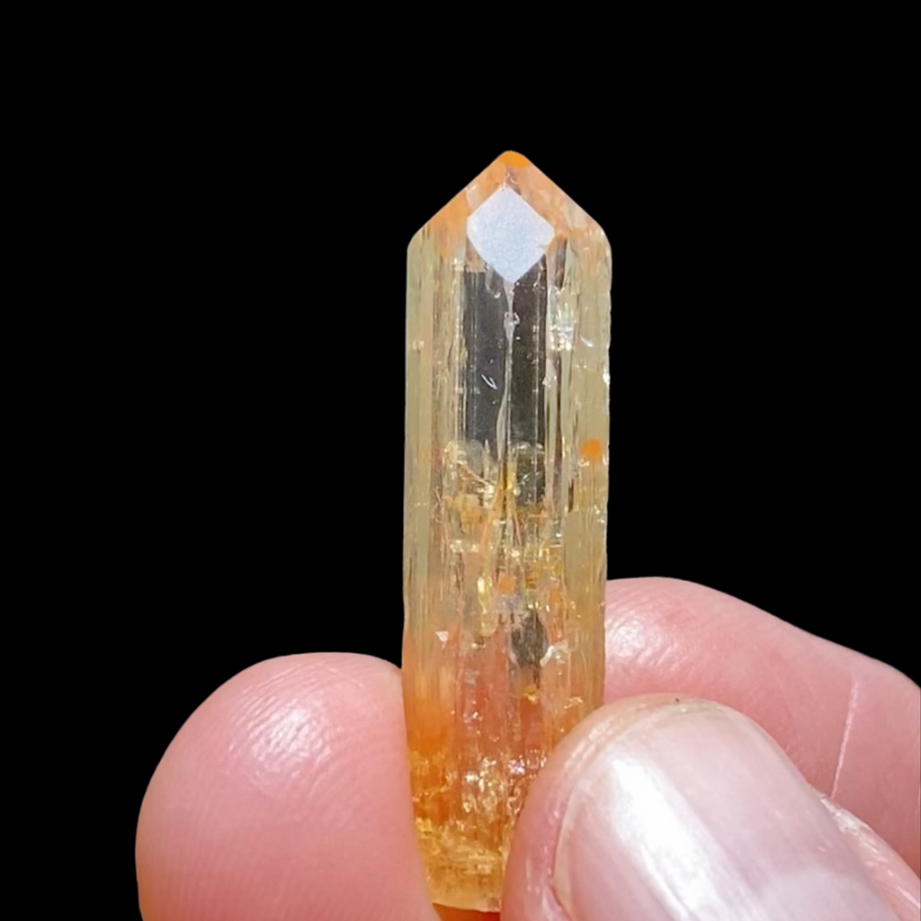 Golden Topaz that has a tangerine color with excellent clarity.