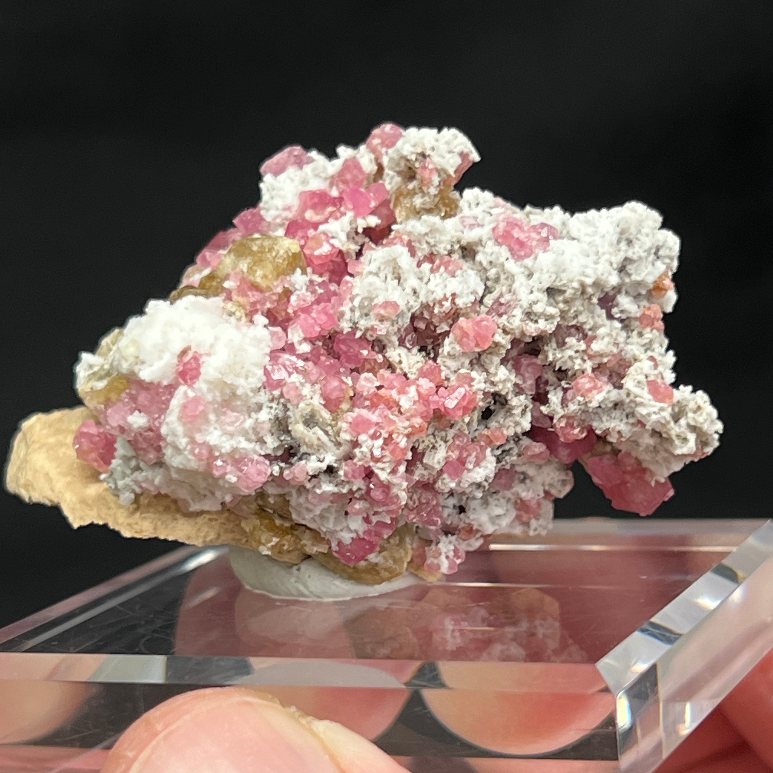 Raspberry Garnet, Vesusianite Crystals