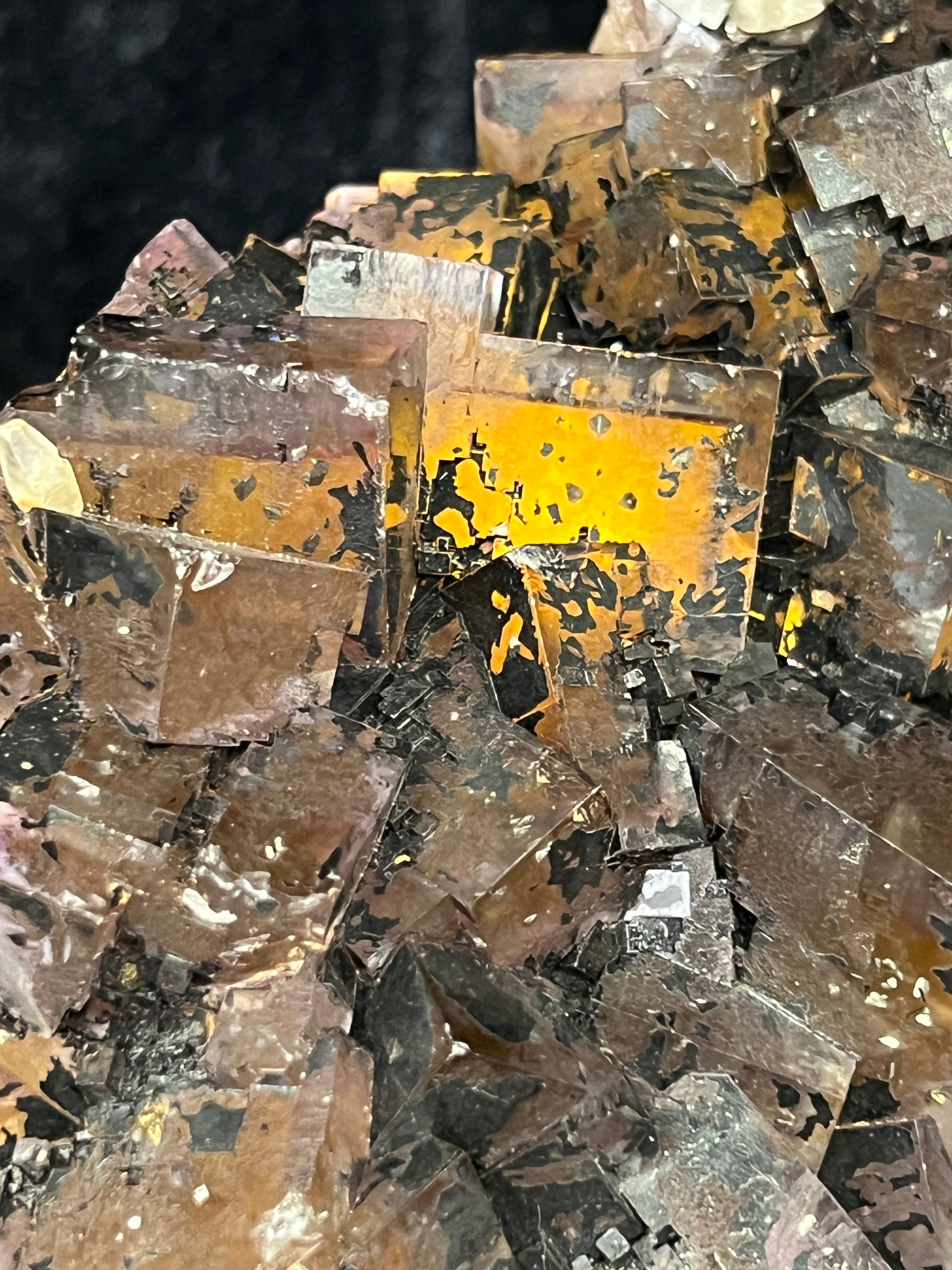 Fluorite Bitumen Calcite Illinois 1980s