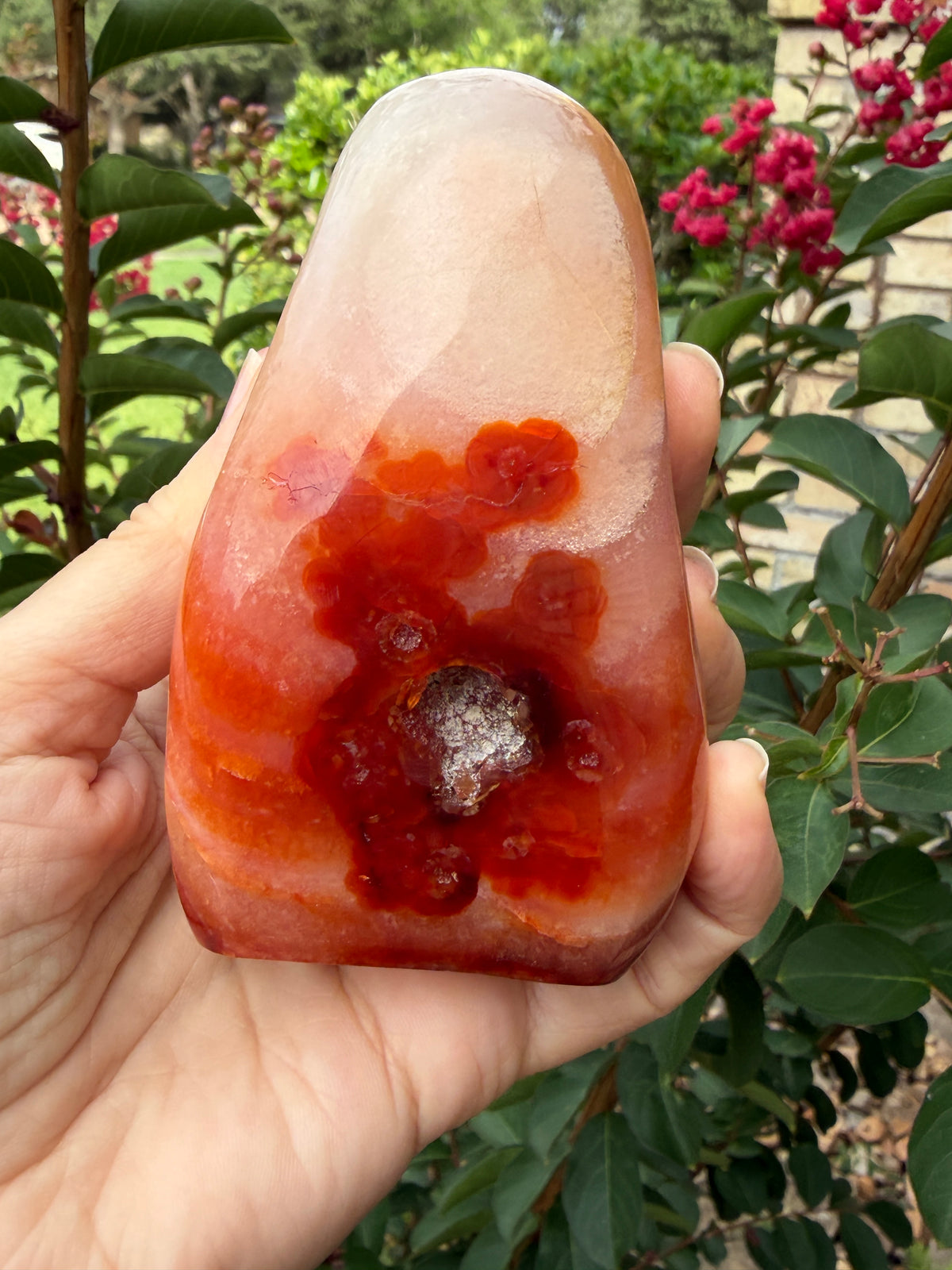 Carnelian Crystal Standing 374grams