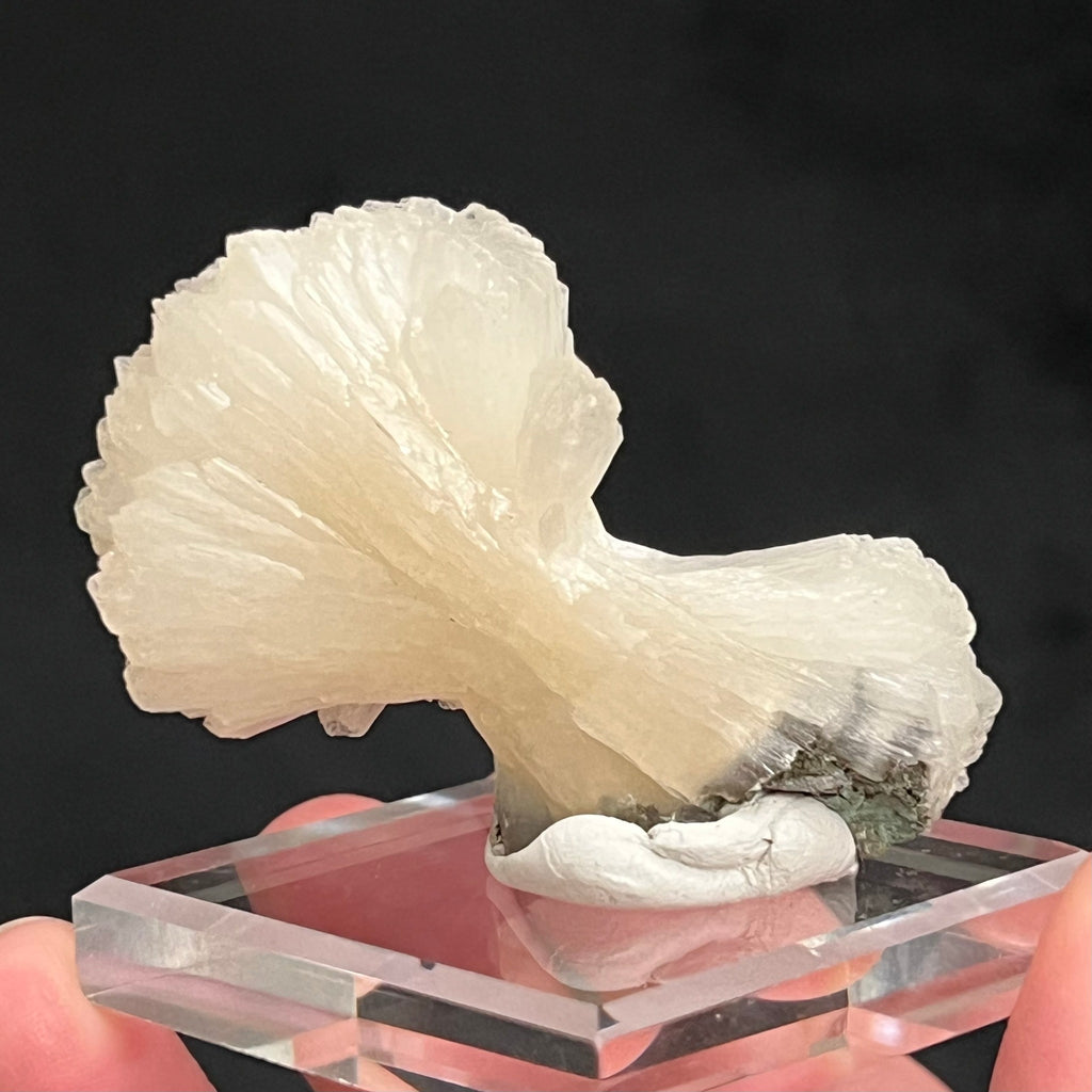 Pearly White Stilbite Crystal