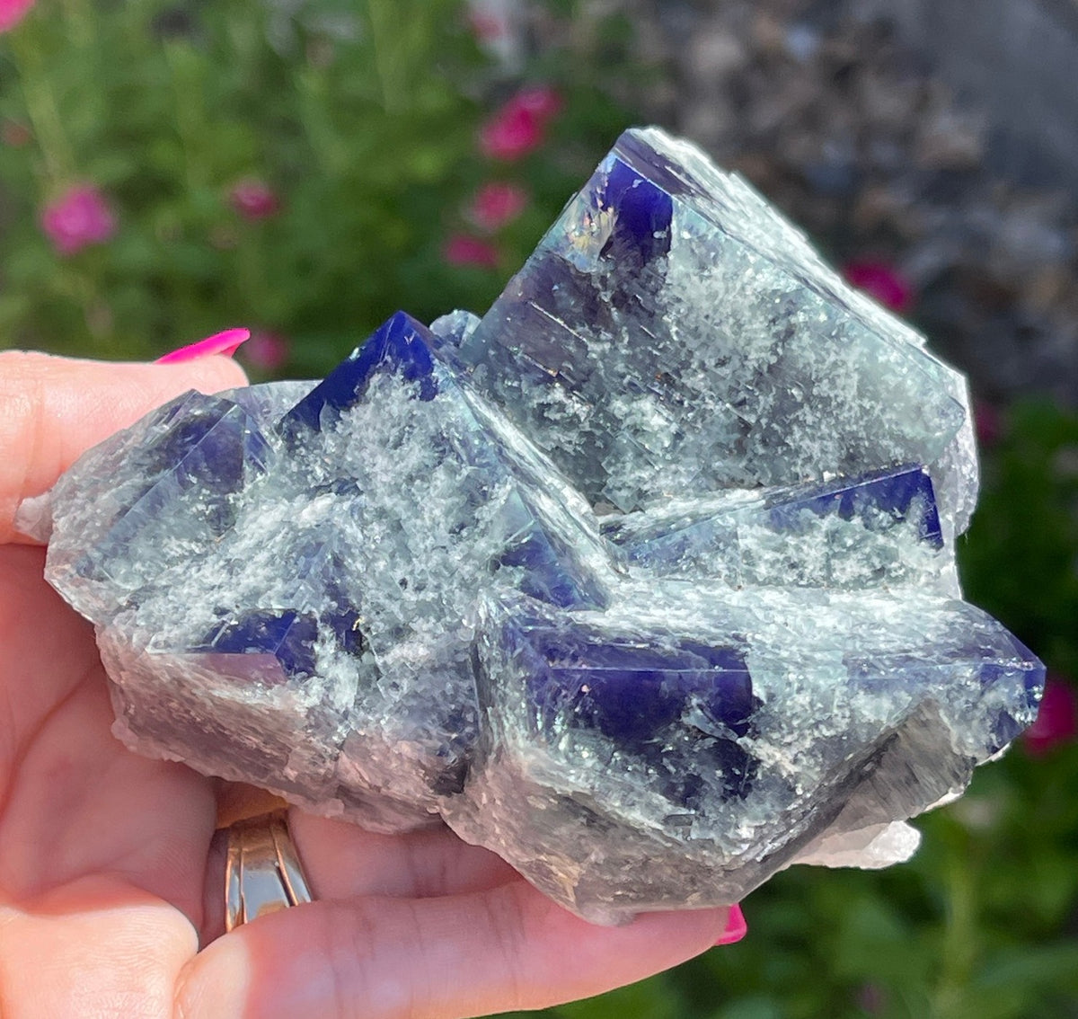Fluorite New Find! SuperNova Pocket 438grams | CrystalRockology
