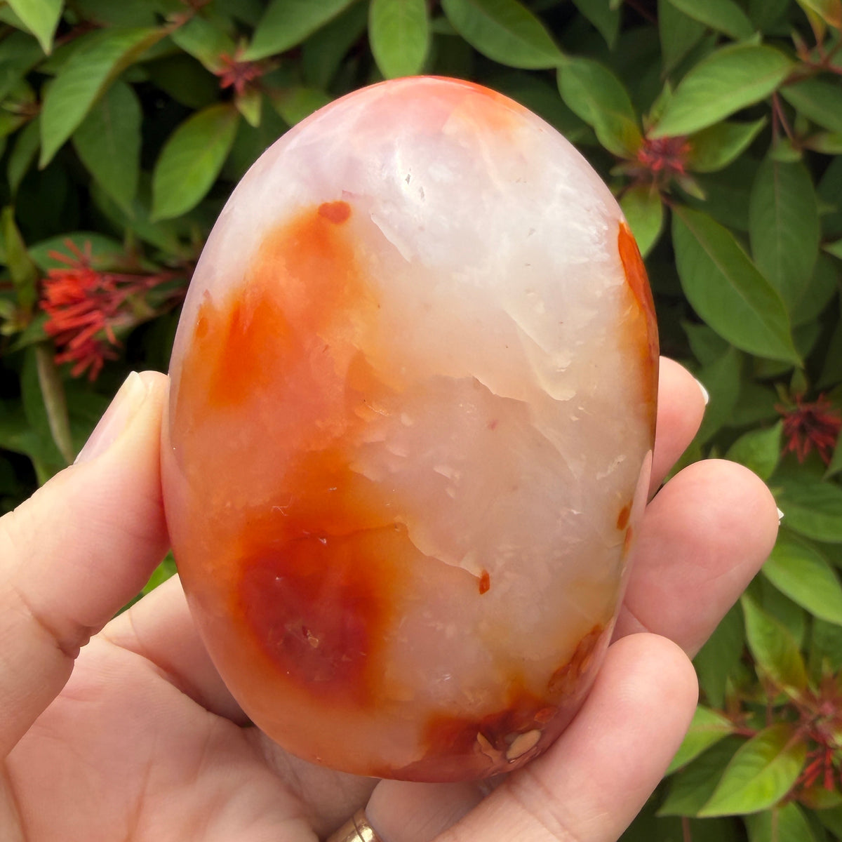 Carnelian shown in hand