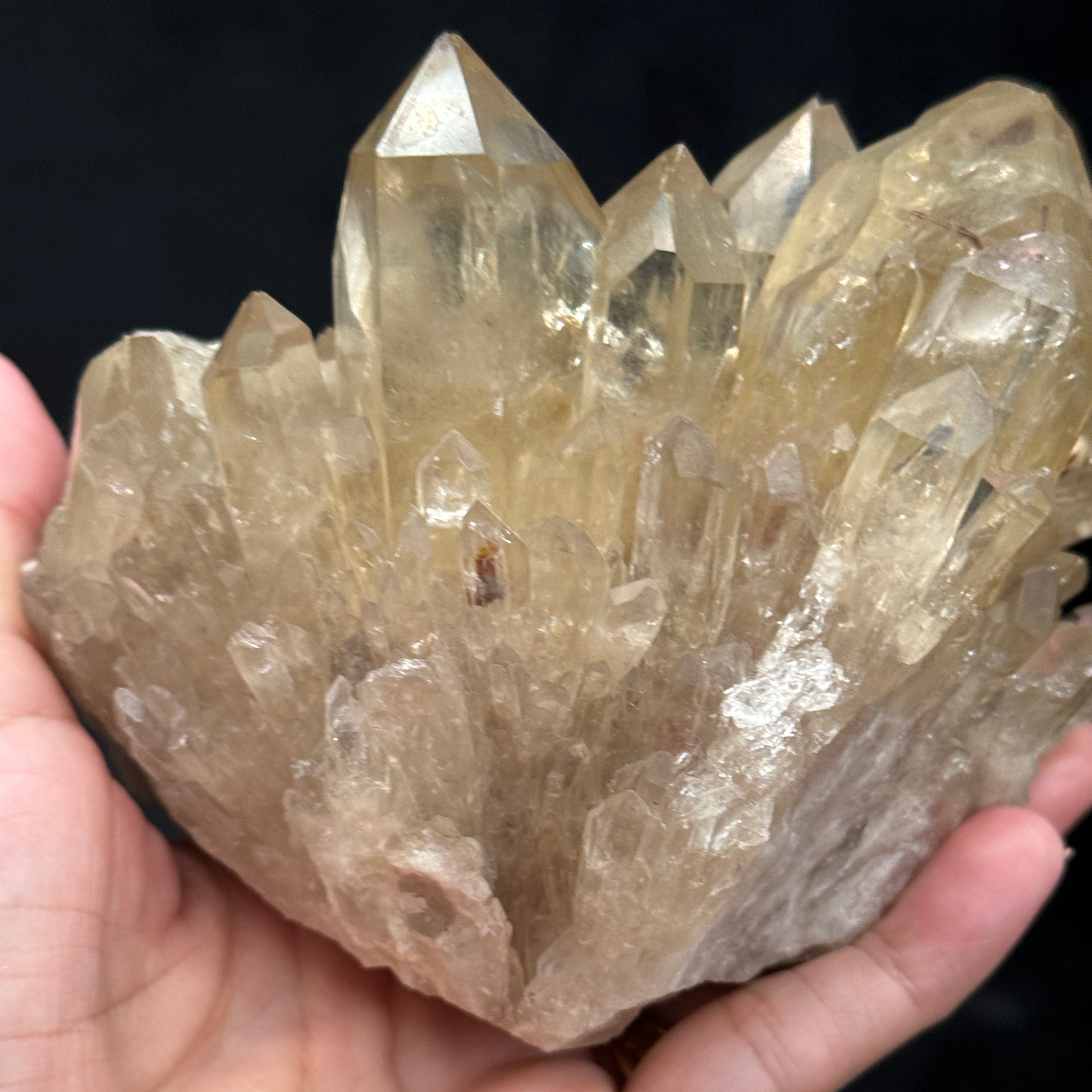 Citrine from D.R. Congo, Abundance properties, manifesting wealth, Kundalini activating Crystal Cluster.