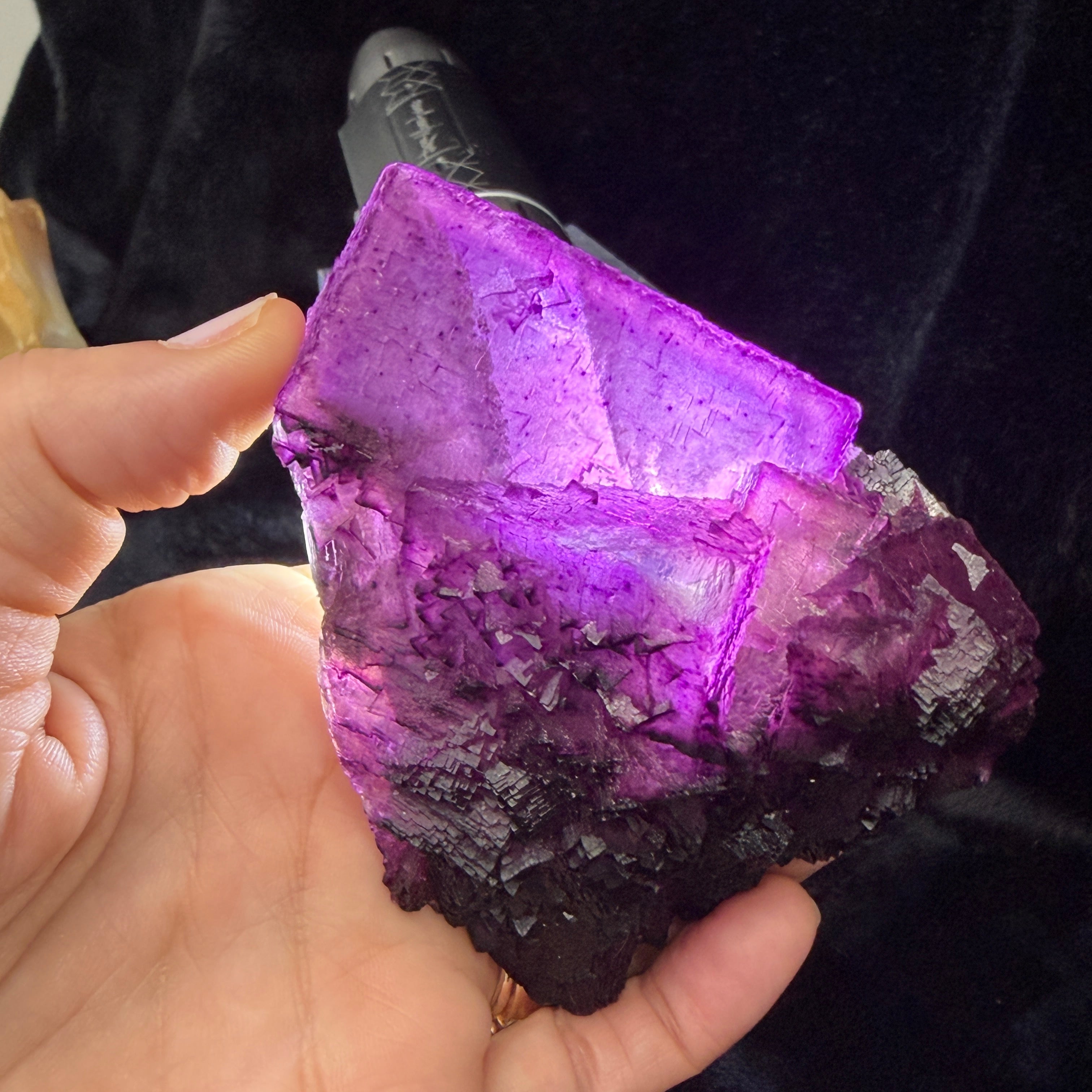 Deep Purple Fluorite, old stock find!