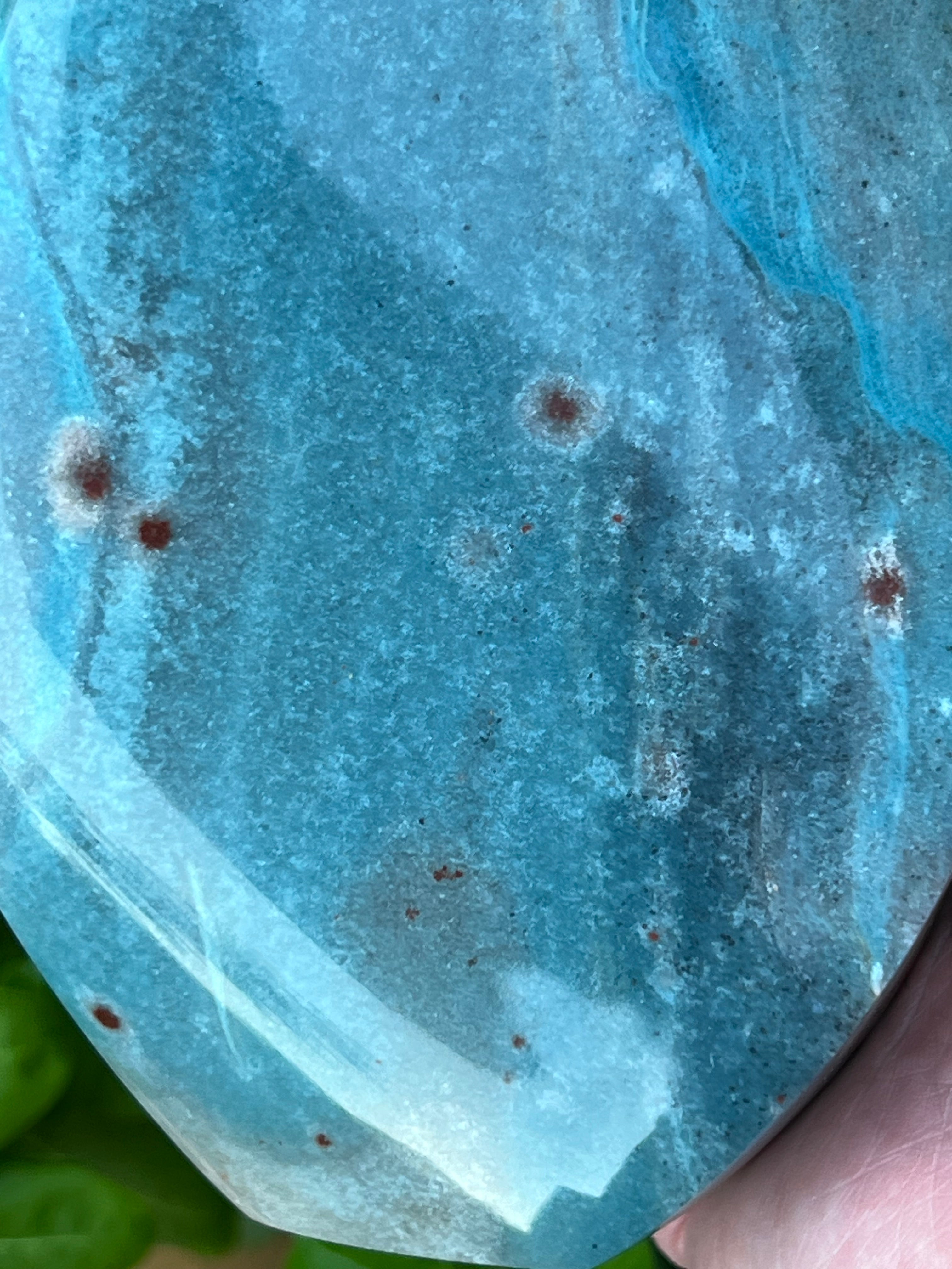 This Trolleite shows concentrated areas of reddish color and fascinating stretches of banded patterns that present as if looking into a galaxy or outer space inspire exploration all around the stone.