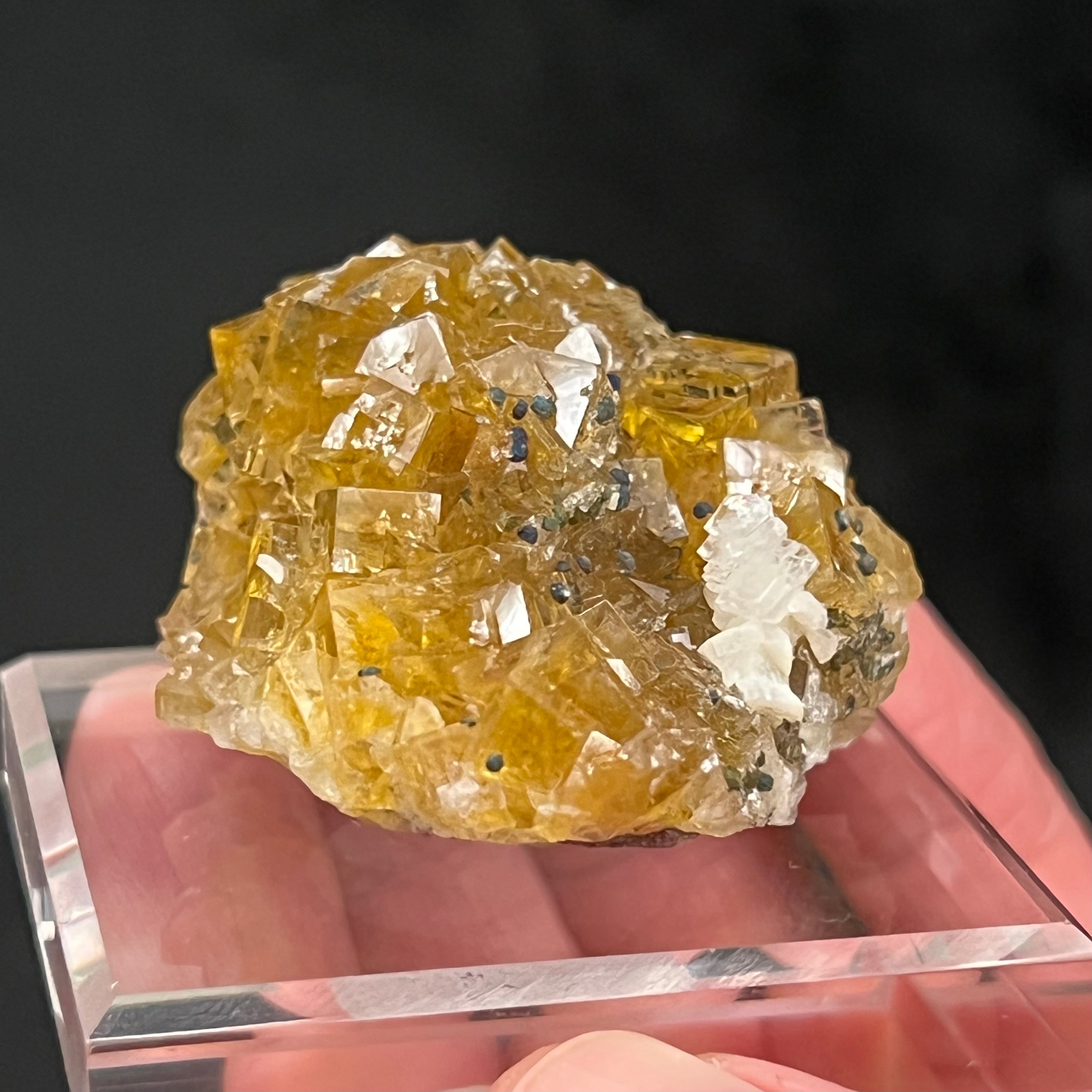 Fluorite Moscona Mine Spain 70gram Calcite, Dolomite, Chalcopyrite