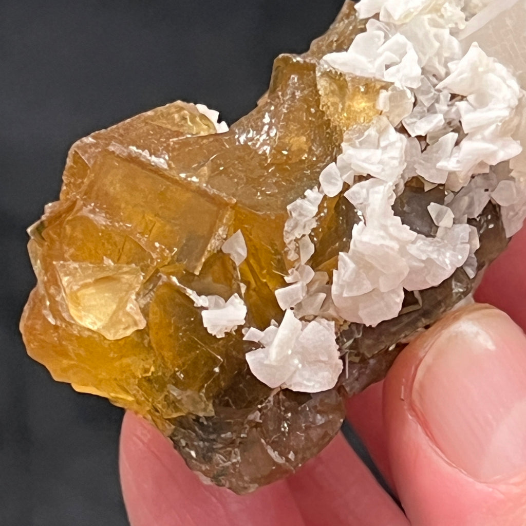 The gorgeous yellow Fluorite in this piece exhibits with fascinating zoning. 