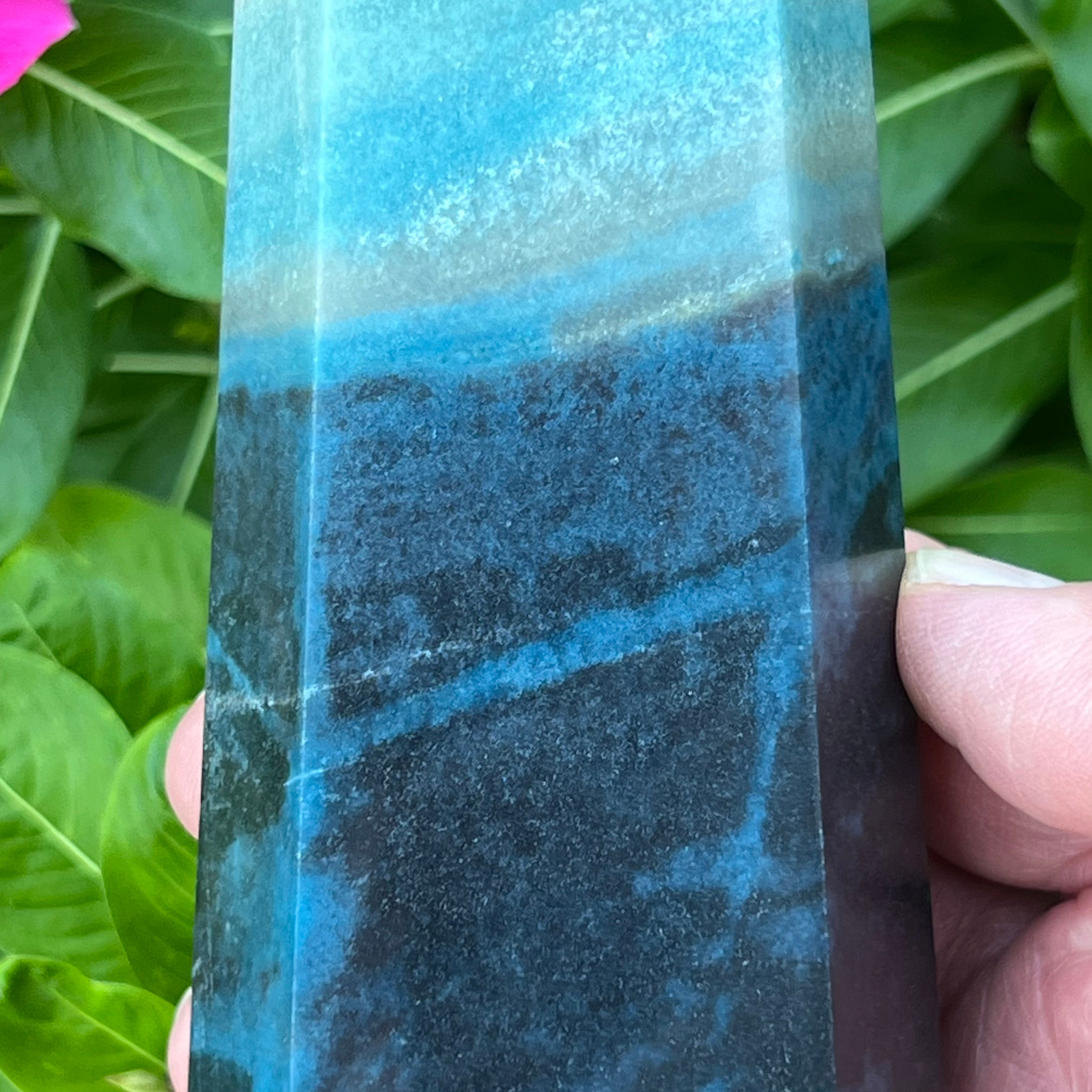 Fascinating patterns and banding are reminiscent of a beautiful shoreline or a gaze into evening twilight inspire exploration all around this Trolleite stone.