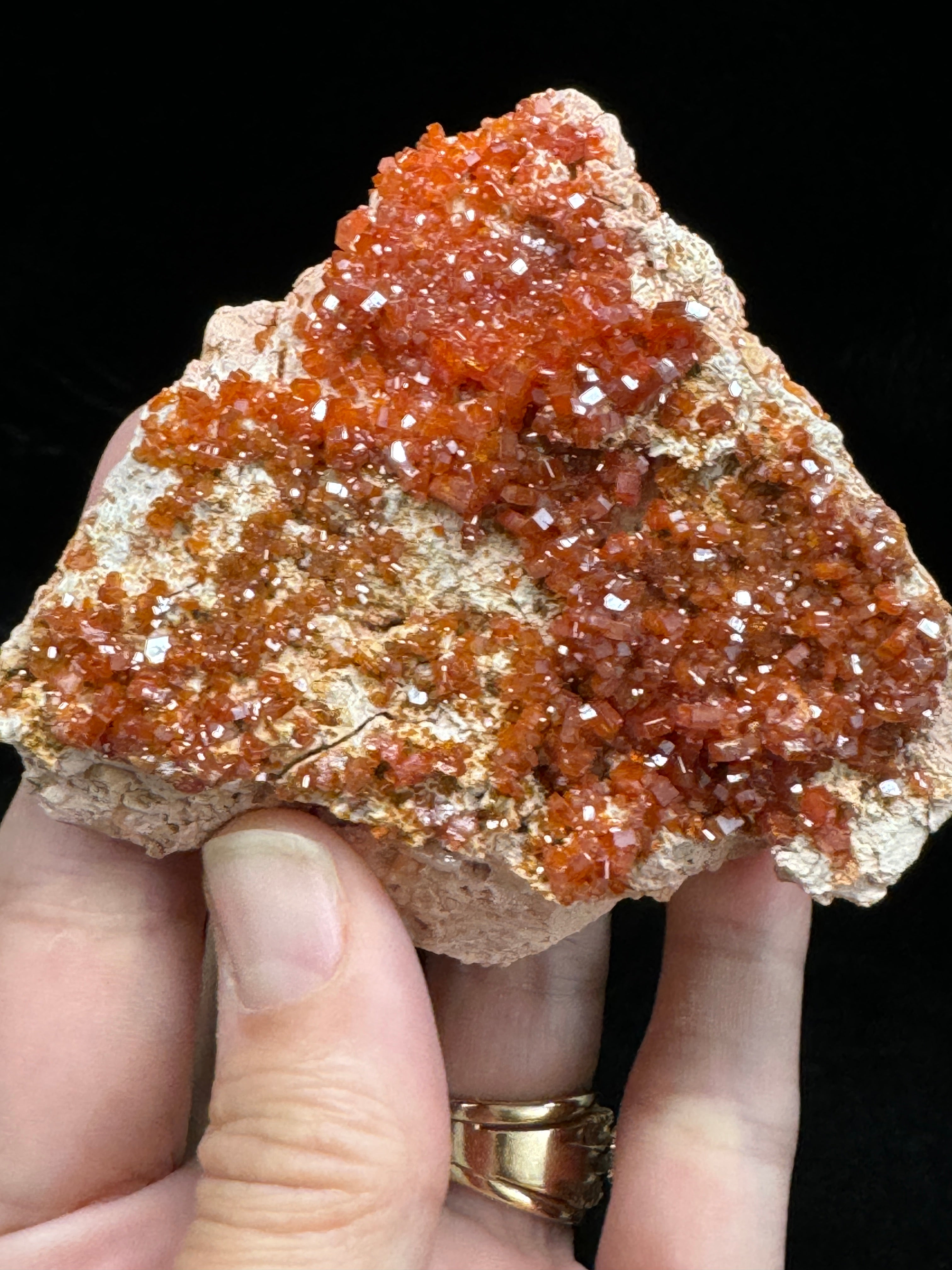 Vanadinite Crystal Cluster 155grams; Beautiful Mineral Natures Gift!