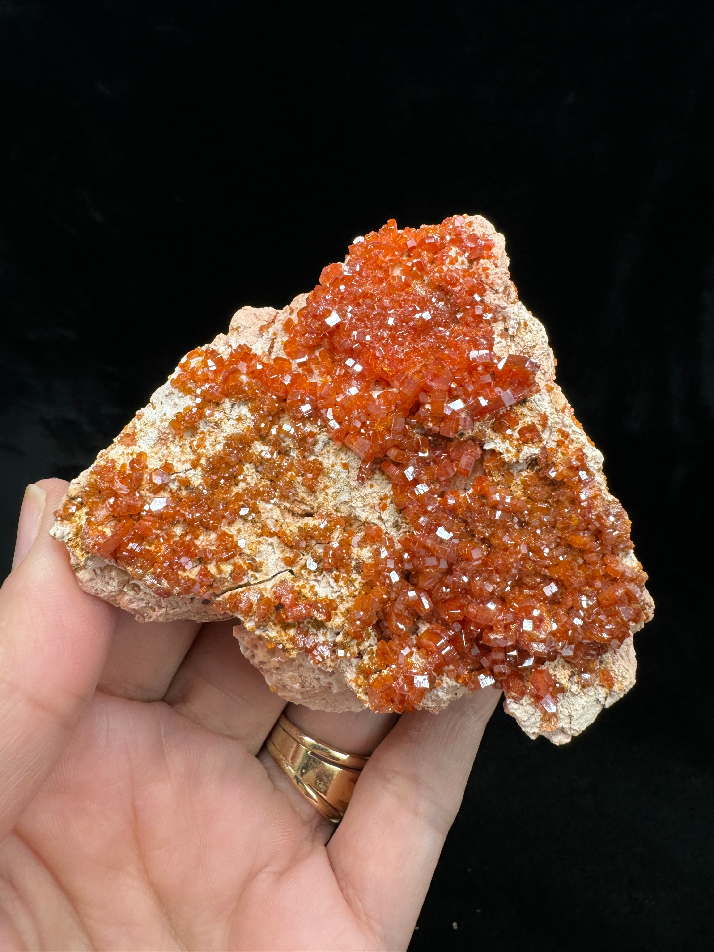 Vanadinite Crystal Cluster 155grams; Beautiful Mineral Natures Gift!