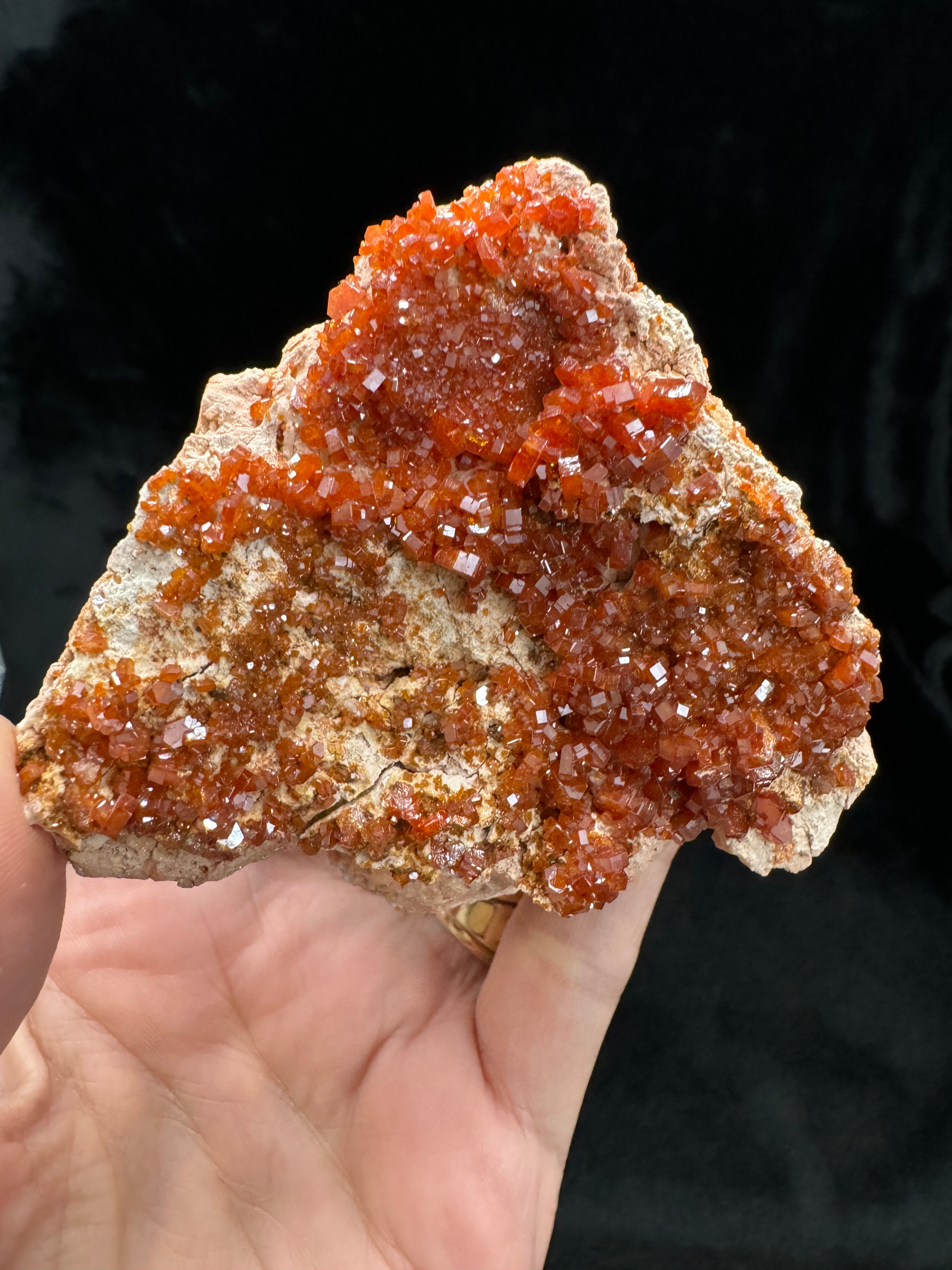 Vanadinite Crystal Cluster 155grams; Beautiful Mineral Natures Gift!