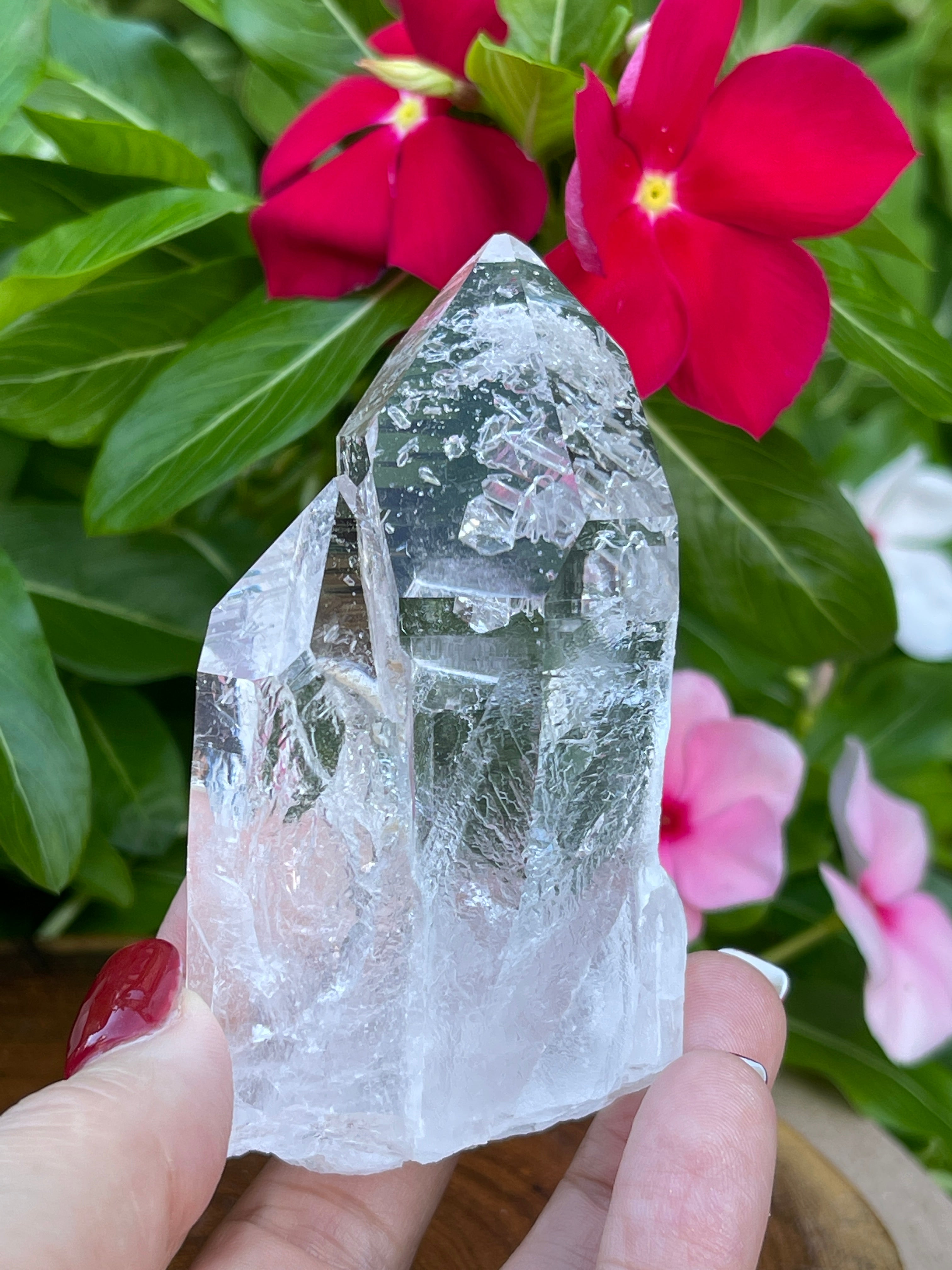 Arkansas Quartz Crystal Point Water Clear 146grams