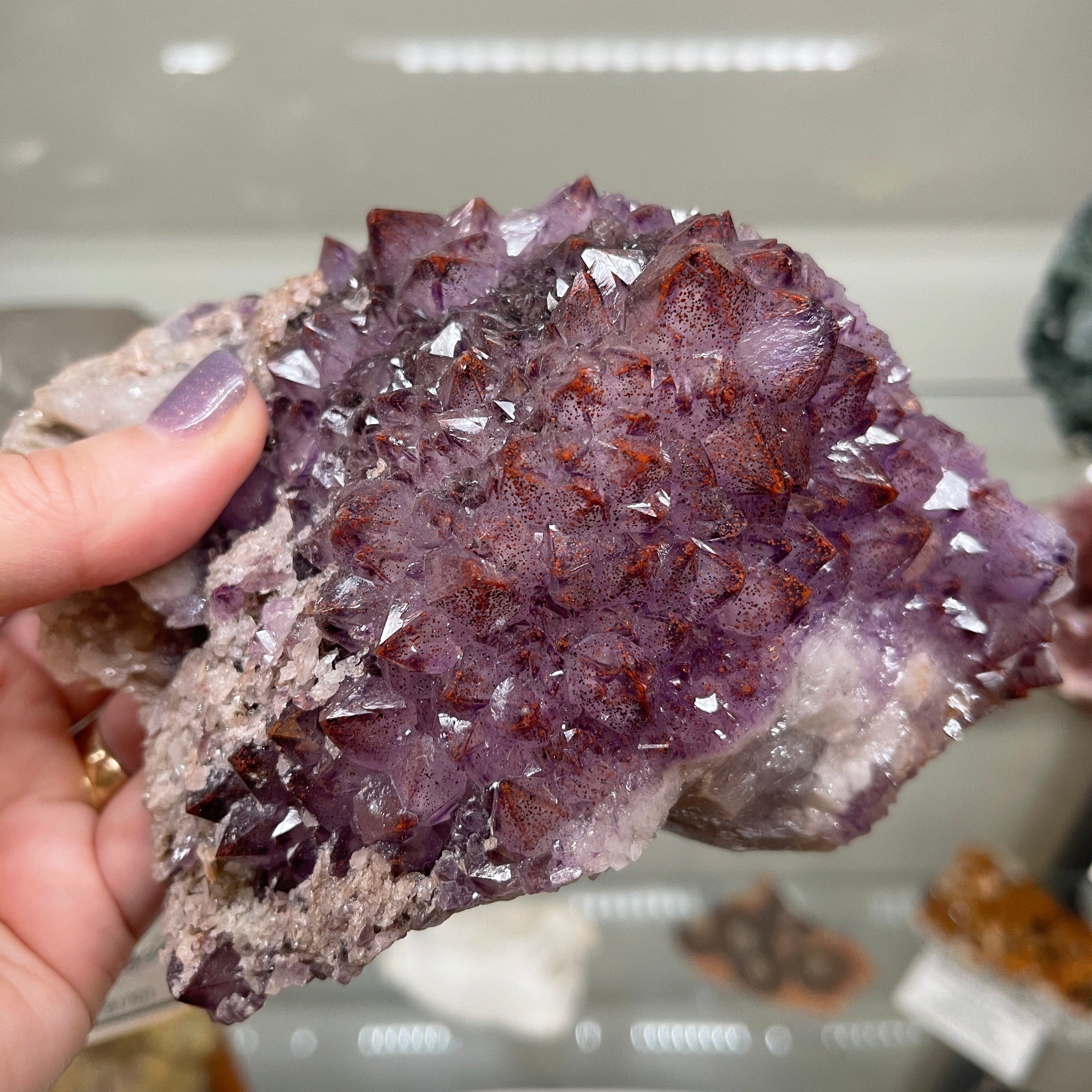 Amethyst Thunder Bay Moon Light Mine Rare Specimen 1.350lbs