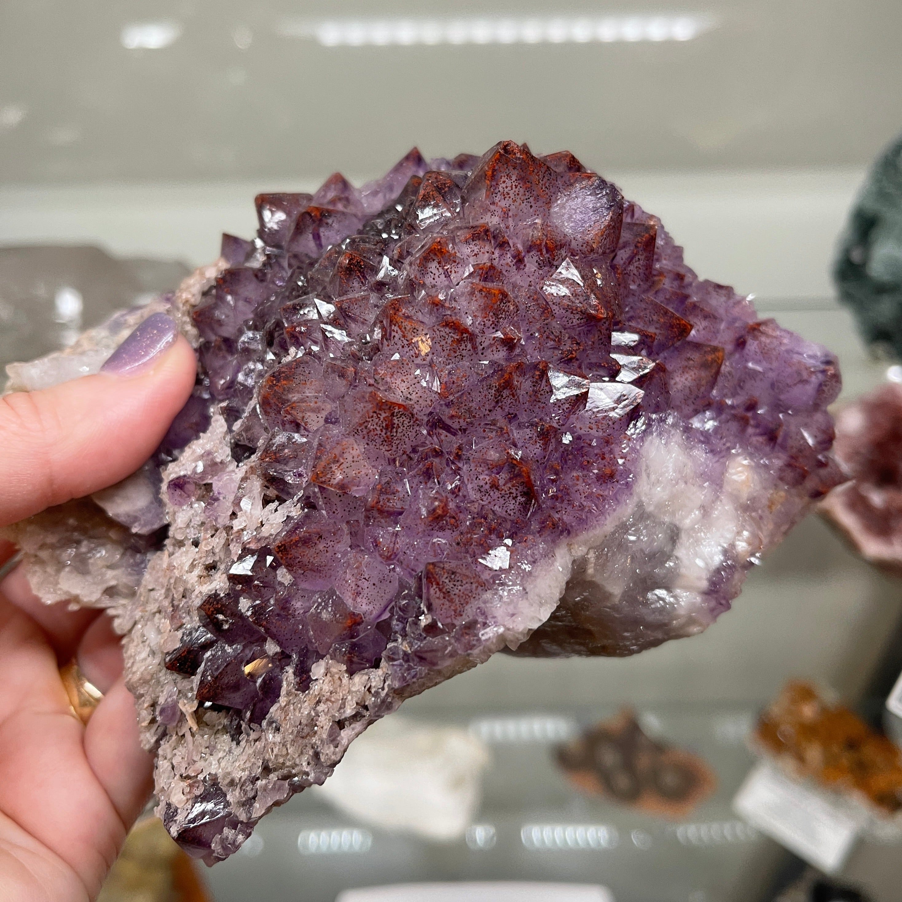 Amethyst Thunder Bay Moon Light Mine Rare Specimen 1.350lbs