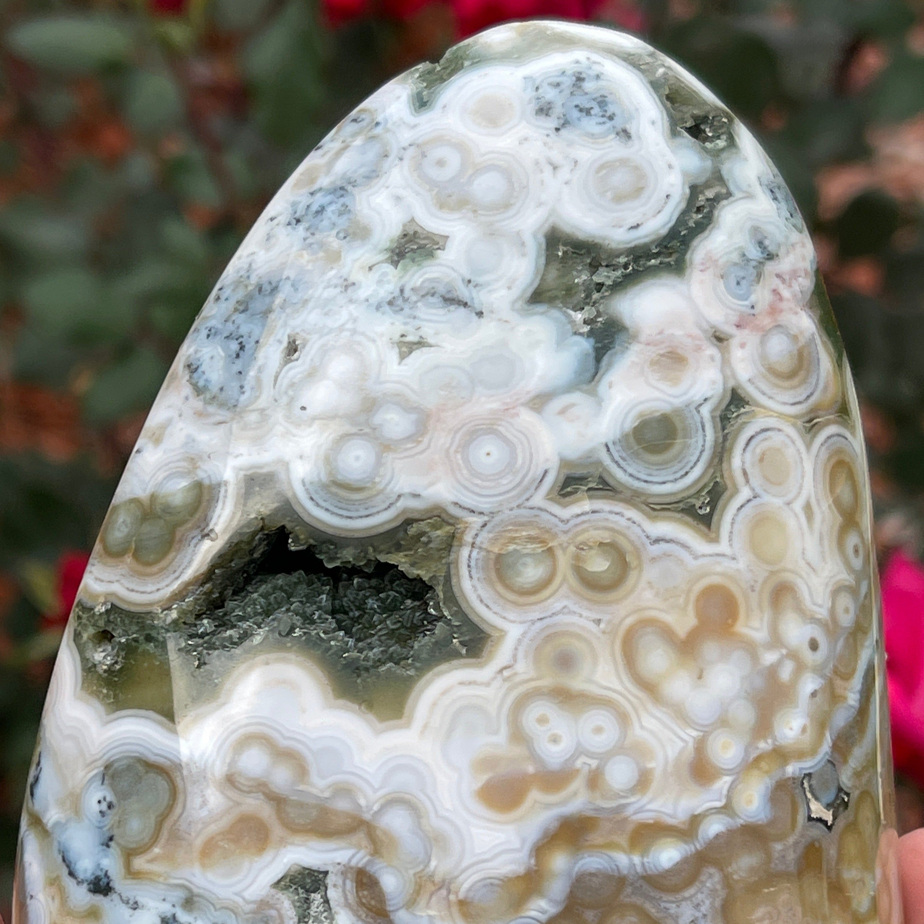 Rare Ocean Jasper Marovato 8th Vein Natural Stone 1045gr.