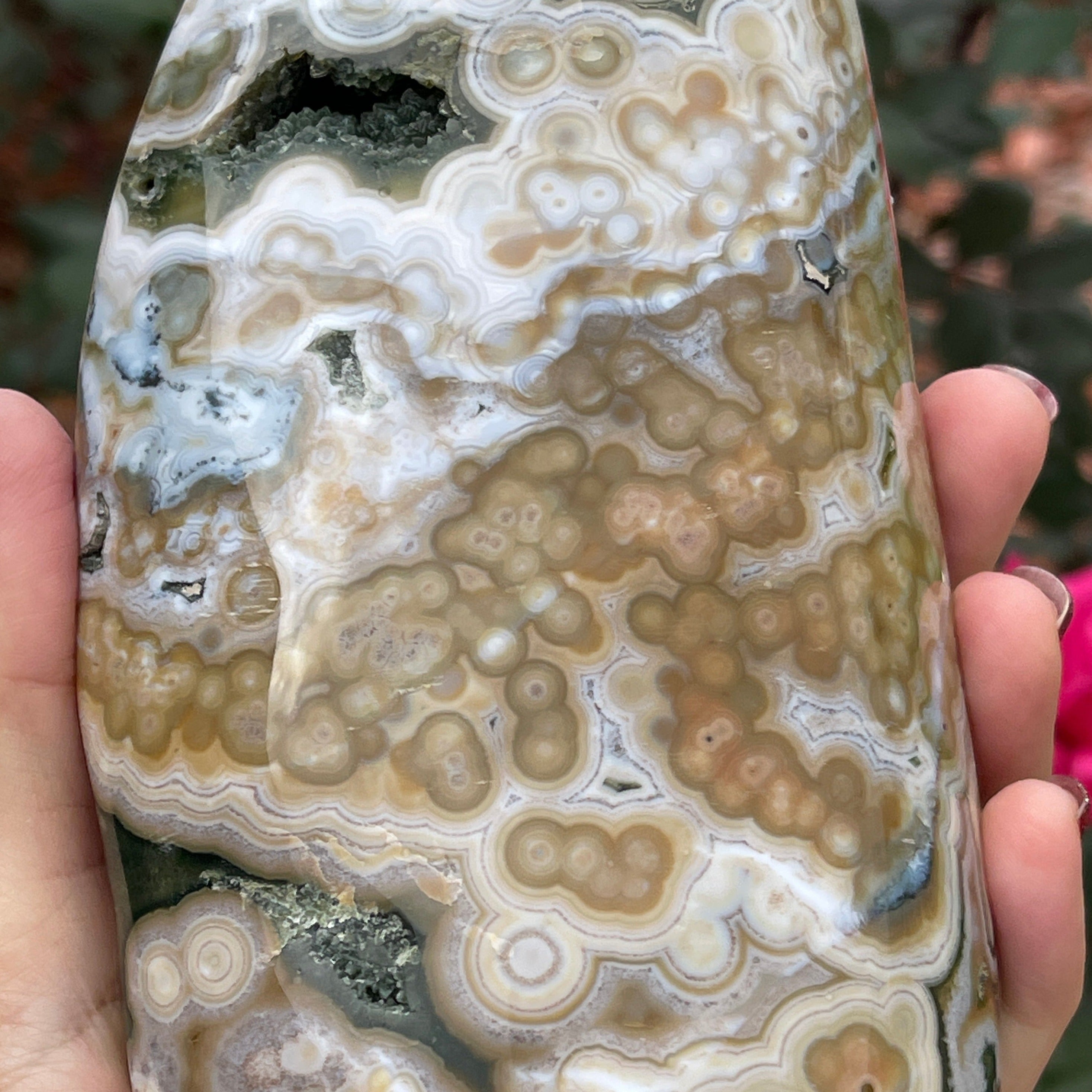 Rare Ocean Jasper Marovato 8th Vein Natural Stone 1045gr.