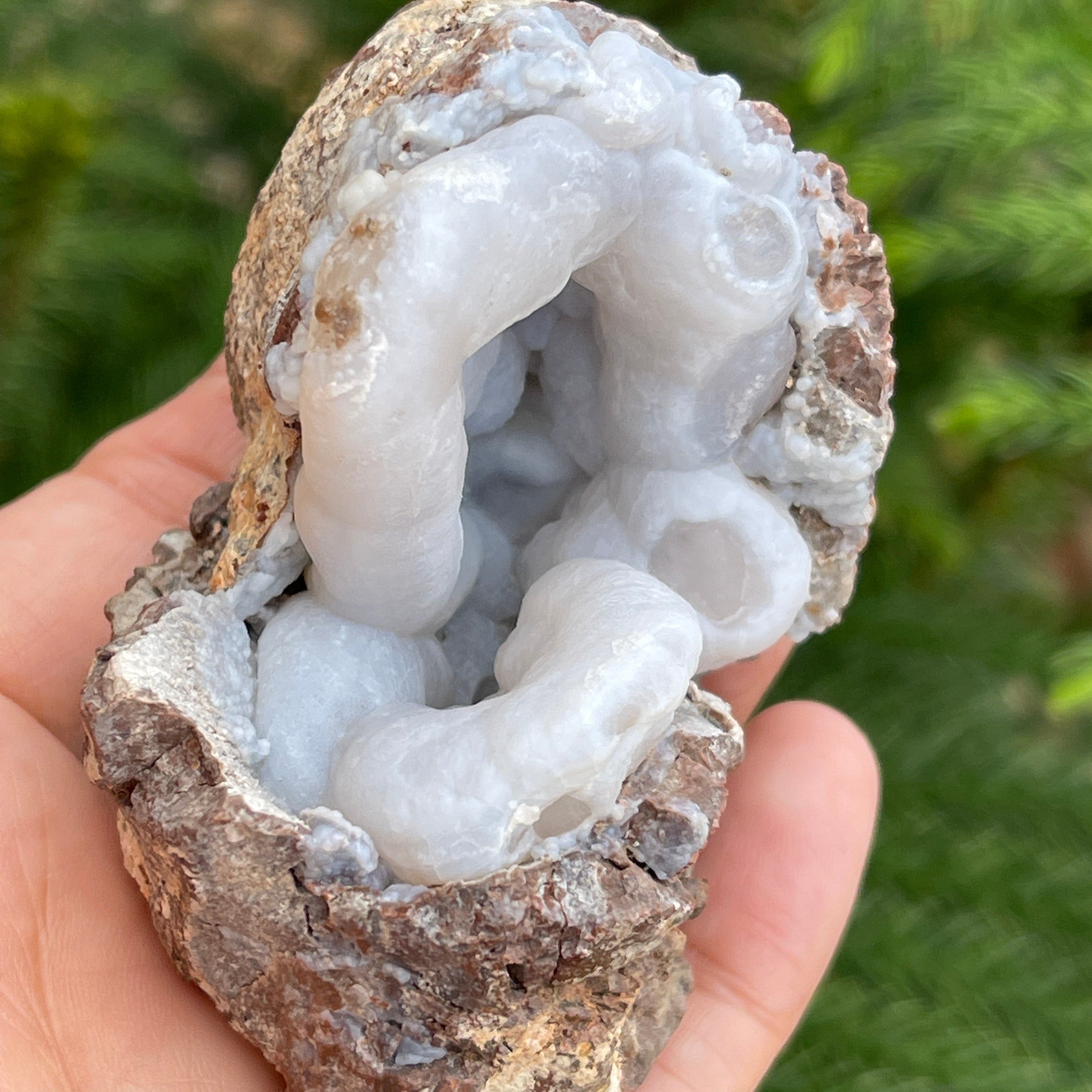 Chalcedony Cup Quartz Variety UV Fluoresces Arizona 170 grams