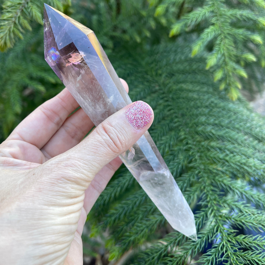 Vogel Crystal with Rainbow inclusions. 
