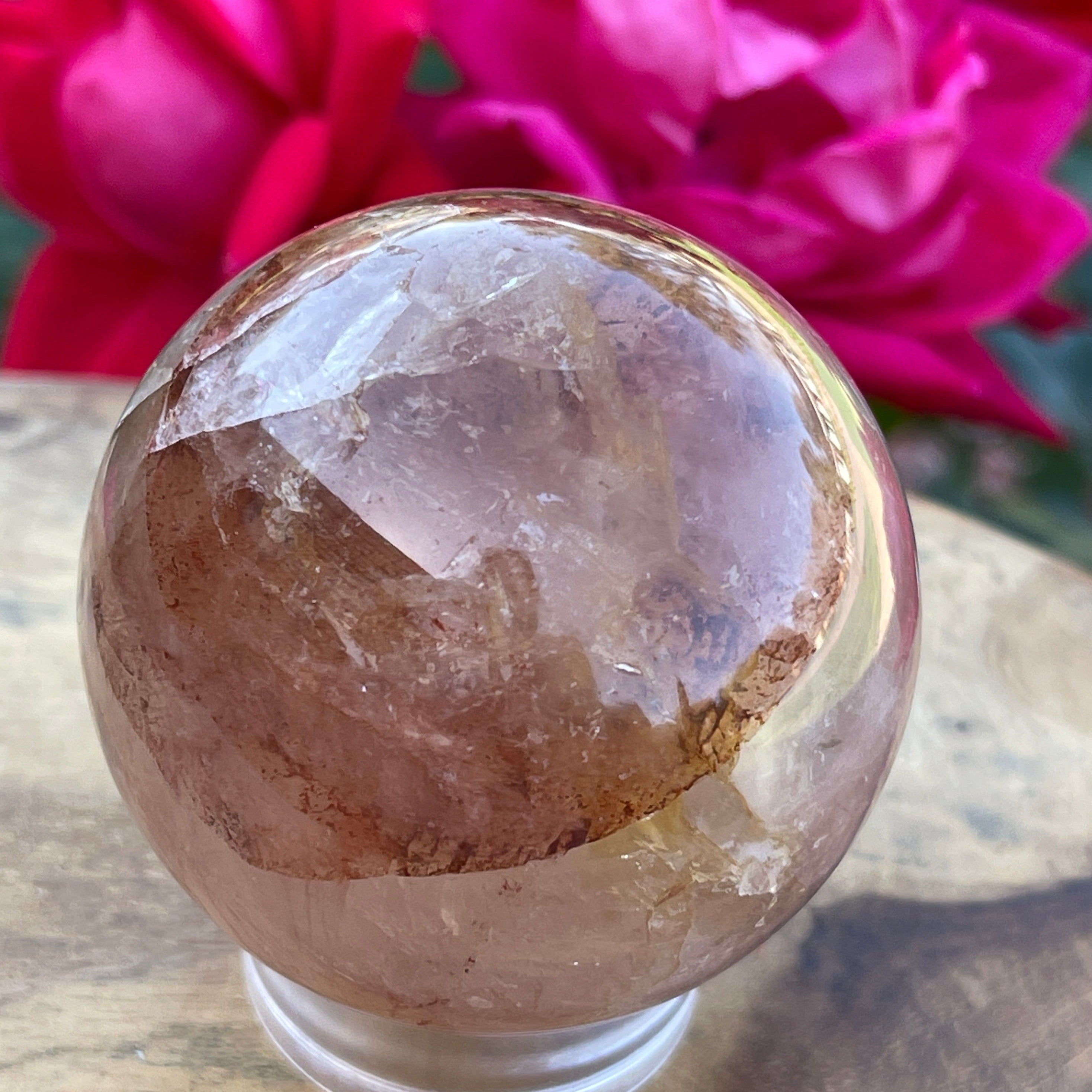 Fire Quartz Sphere | Hematite & Quartz | 53mm
