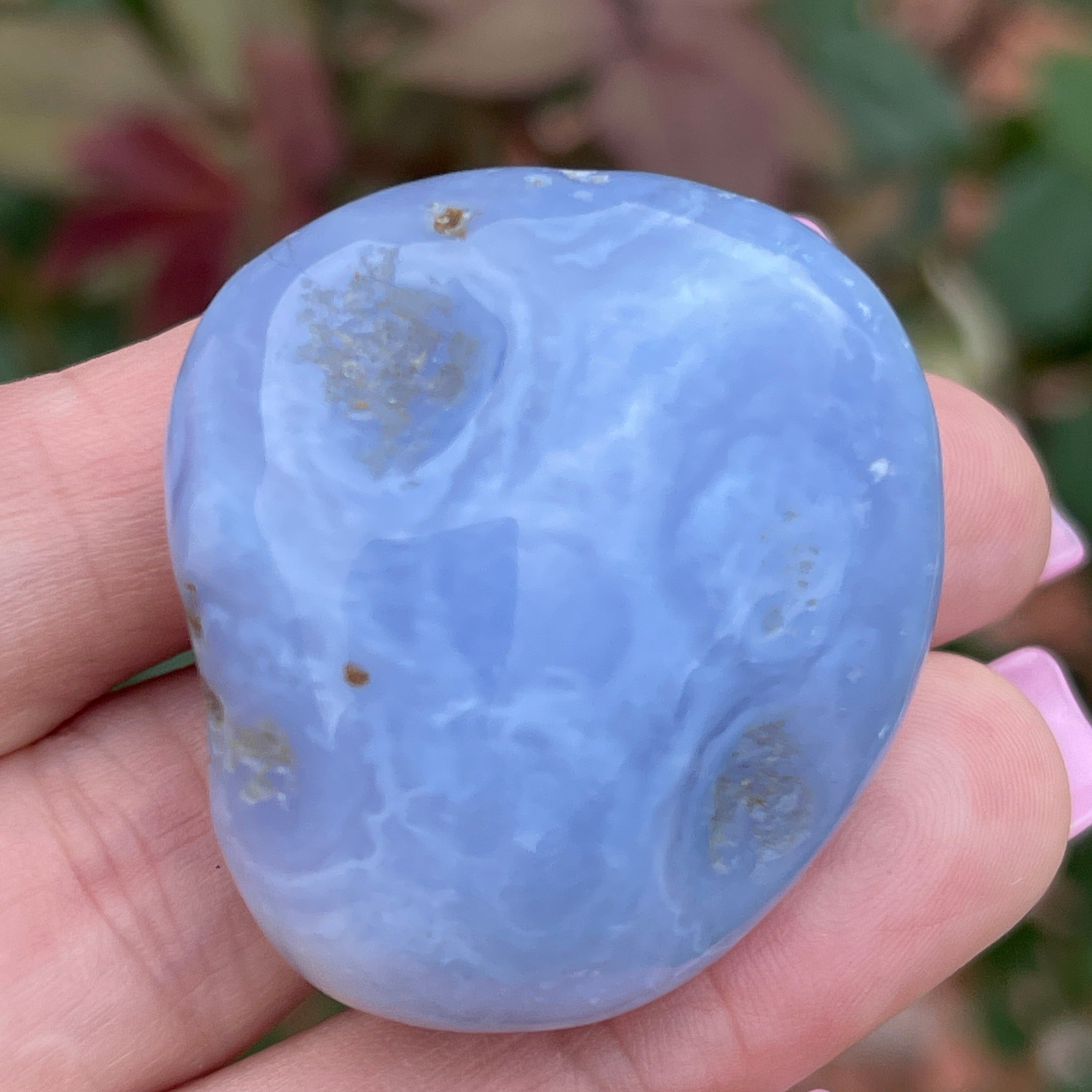Blue Chalcedony Polished Stone