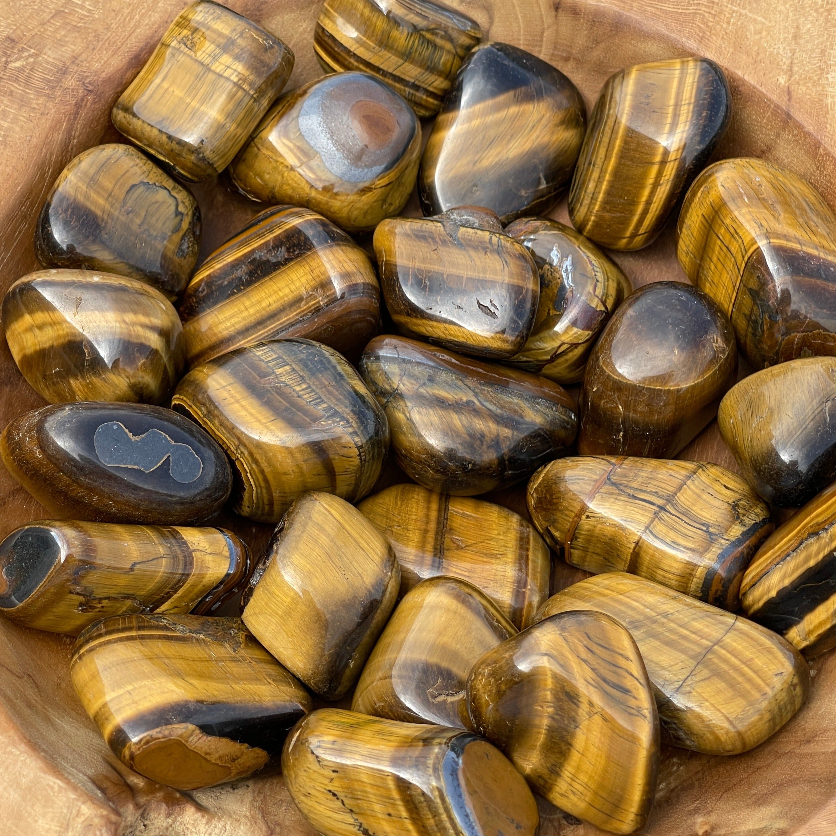 Tiger's Eye polished larger sized stones