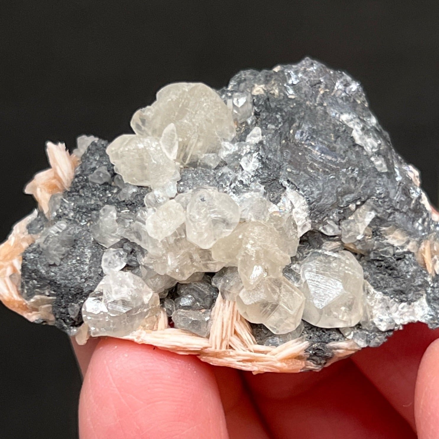 By acquiring this beautiful specimen, you'll enjoy having a quality Cerussite crystals mineral specimen that exhibits excellent examples of twinning.