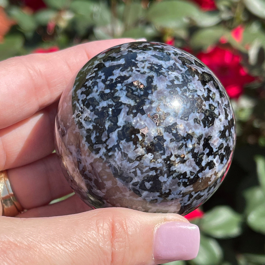 Indigo Gabbro Crystal Sphere 56m