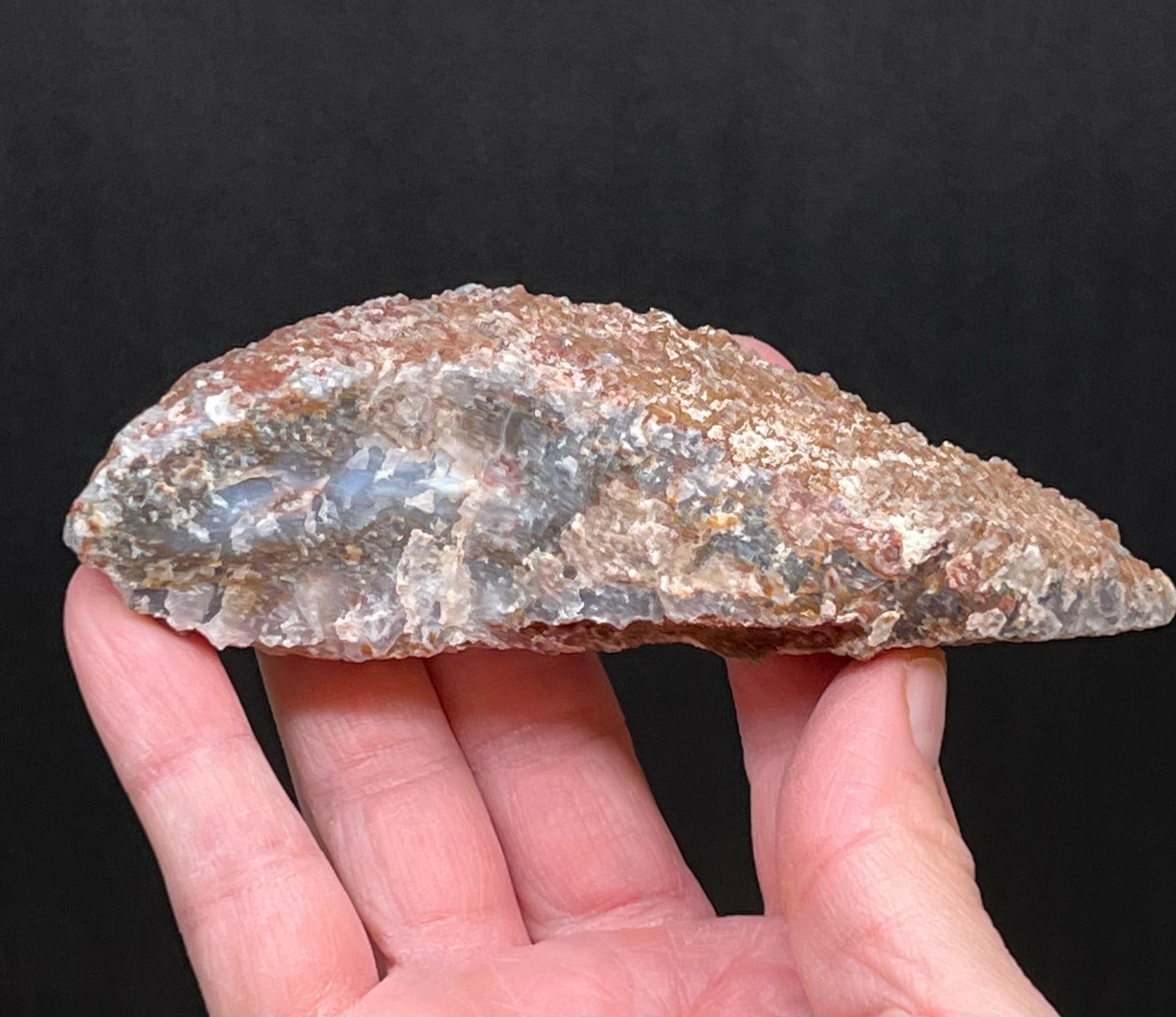 Agate Polished Face Agouim Morocco Patterns Translucent | 180g