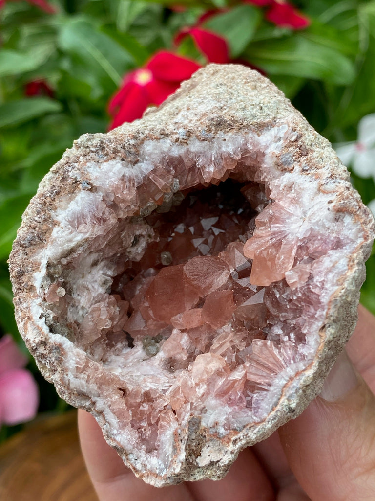 Pink Amethyst Crystal Geode 152 Grams