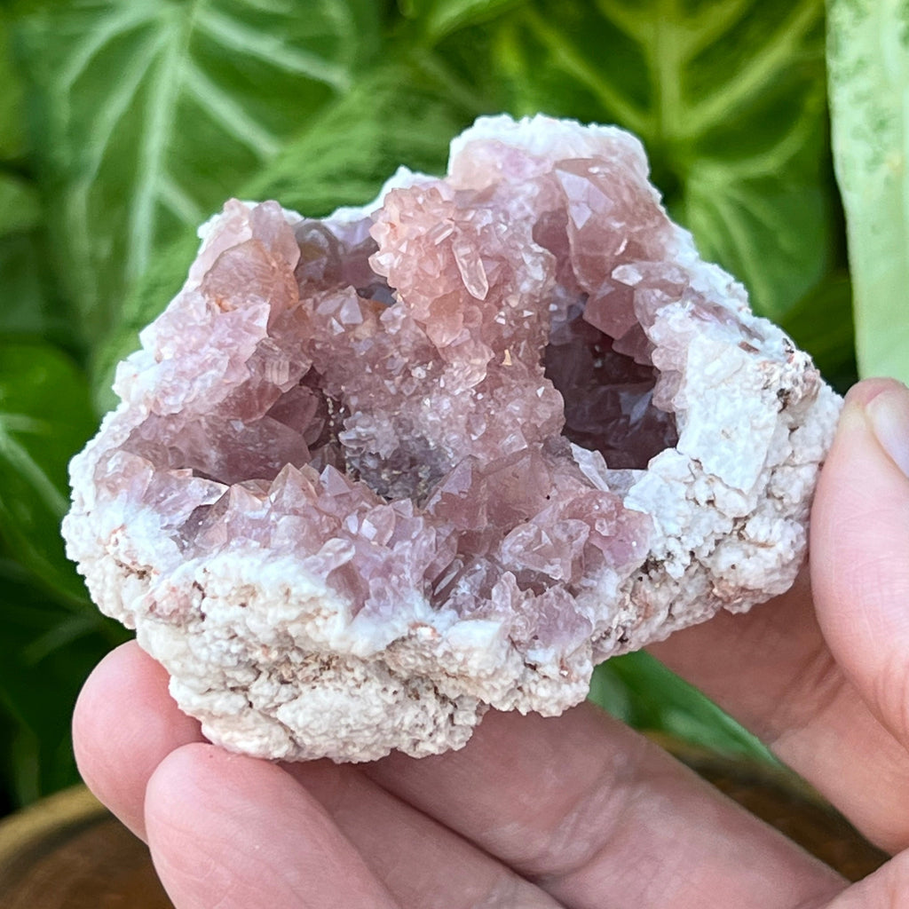 Pink Amethyst Geode Cool Stalactite Crystal Formation | 137 grams
