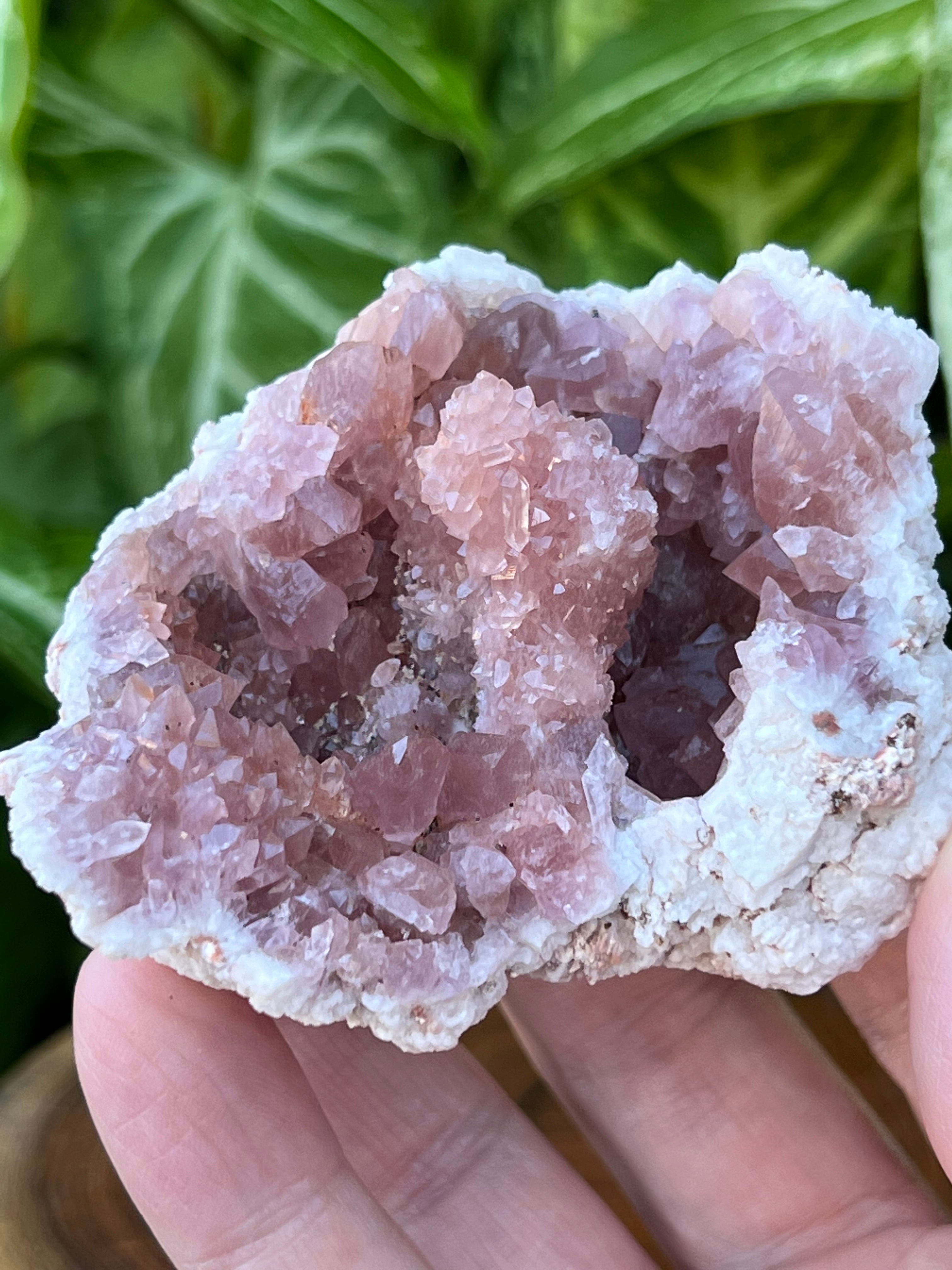 Pink Amethyst Geode Cool Stalactite Crystal Formation | 137 grams