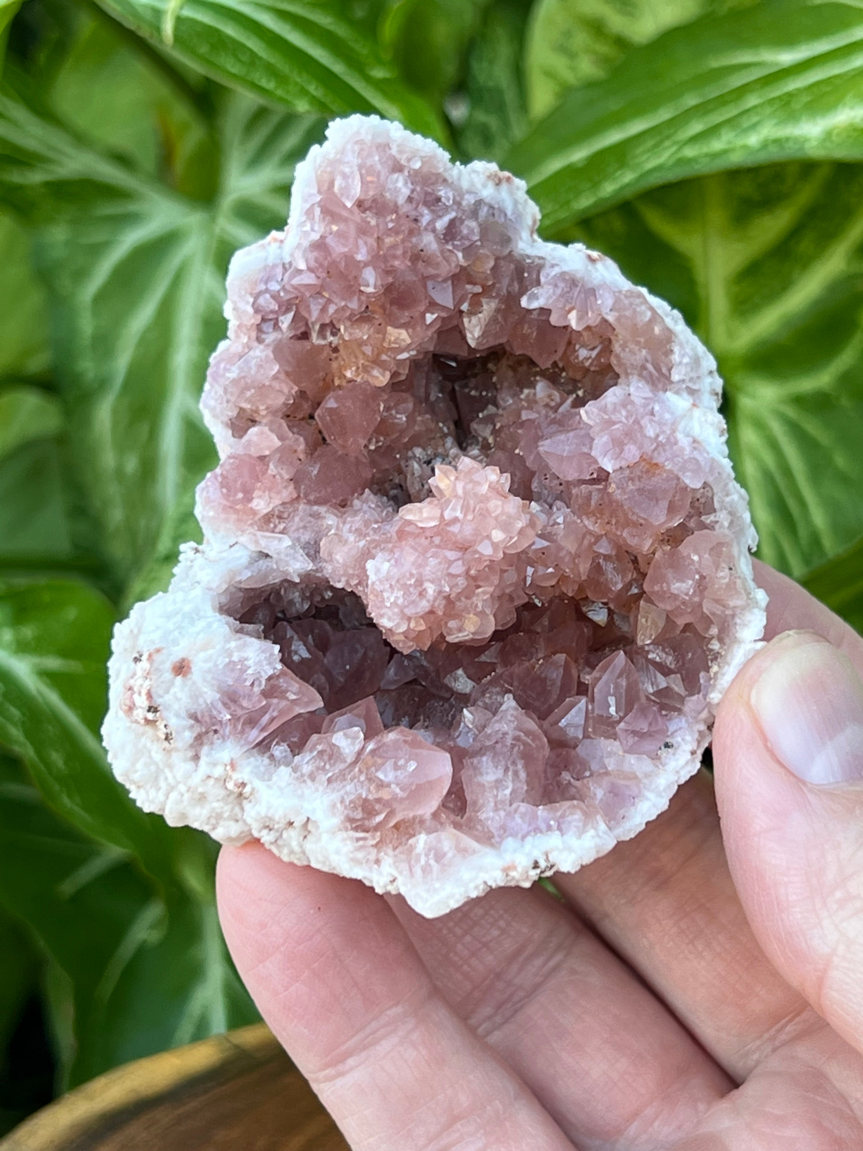 Pink Amethyst Geode Cool Stalactite Crystal Formation | 137 grams