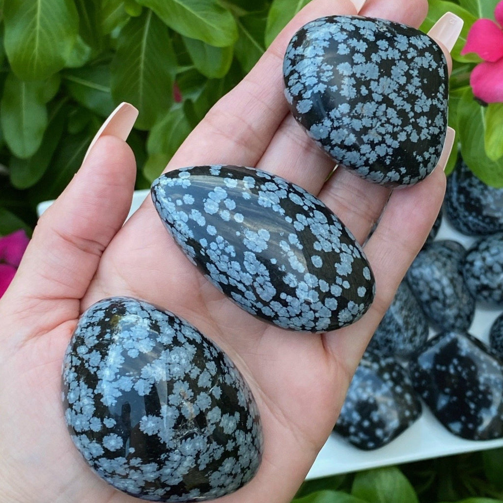 SnowFlake-Obsidian-Tumbled-Stone