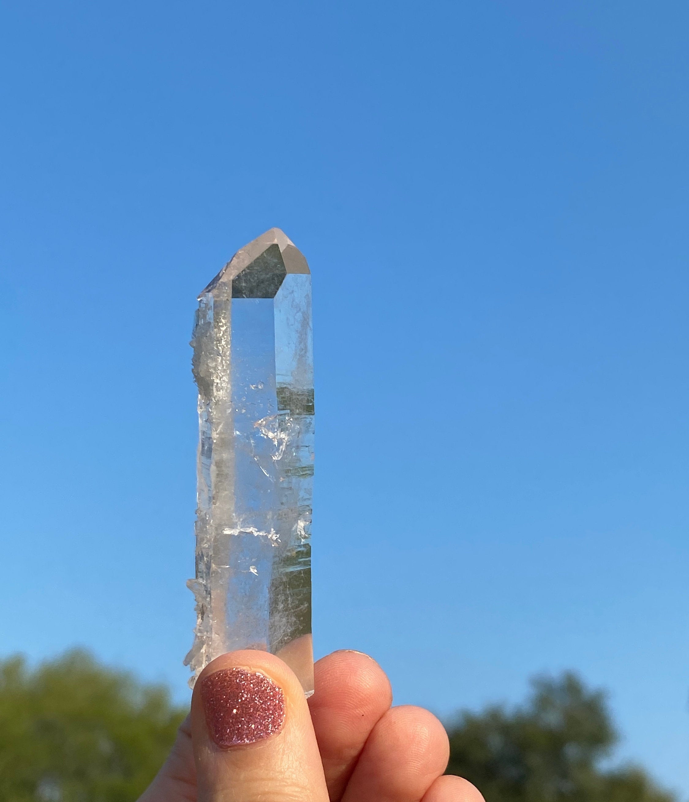 Quartz Crystal-Arkansas Quartz -Nice Point from Ron Coleman Mine - Healing Crystal