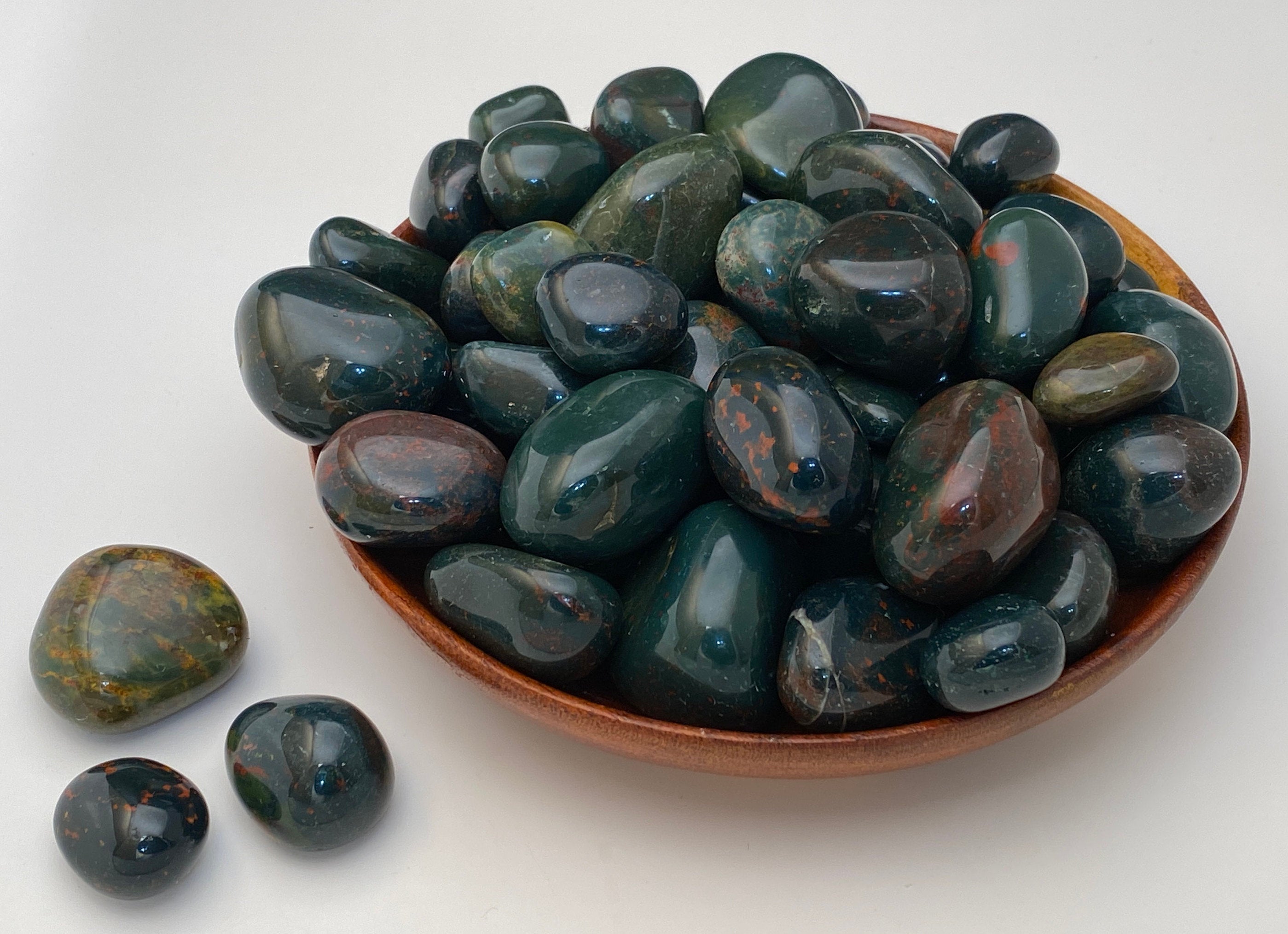 Bloodstone Polished Tumbled Stone - Healing Crystal