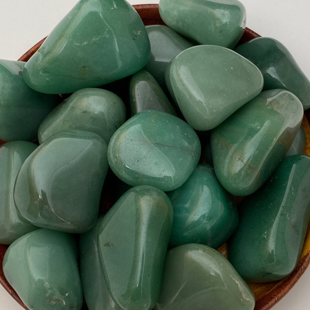 Aventurine is a stone for love, abundance and good fortune. Large polished tumbled stones.