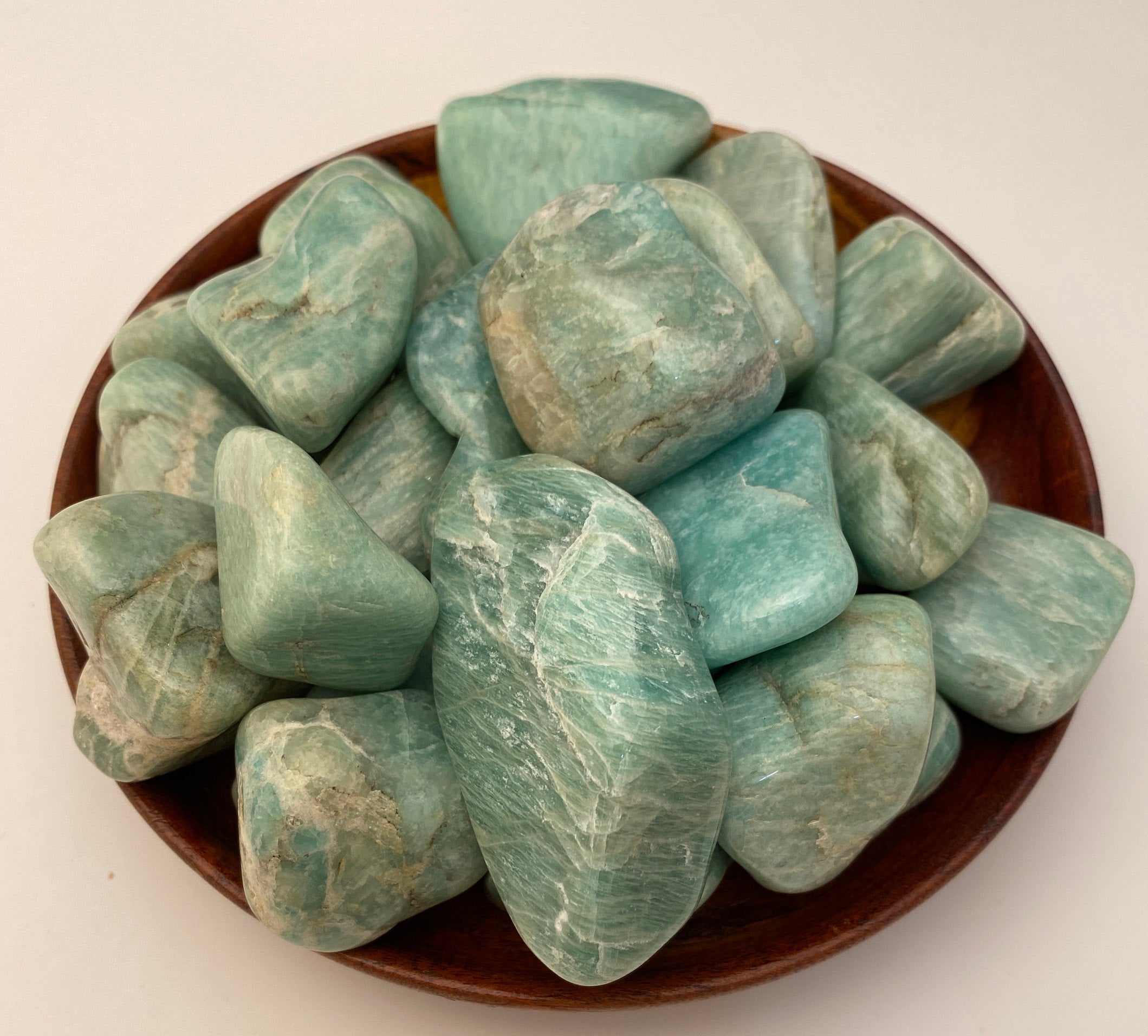 Amazonite Tumbled Stone - Polished Stones "A Grade" Healing Crystals