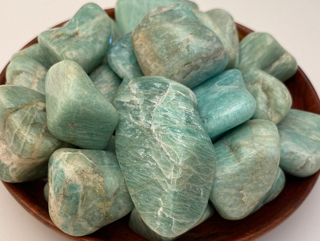 Amazonite Tumbled Stone - Polished Stones "A Grade" Healing Crystals