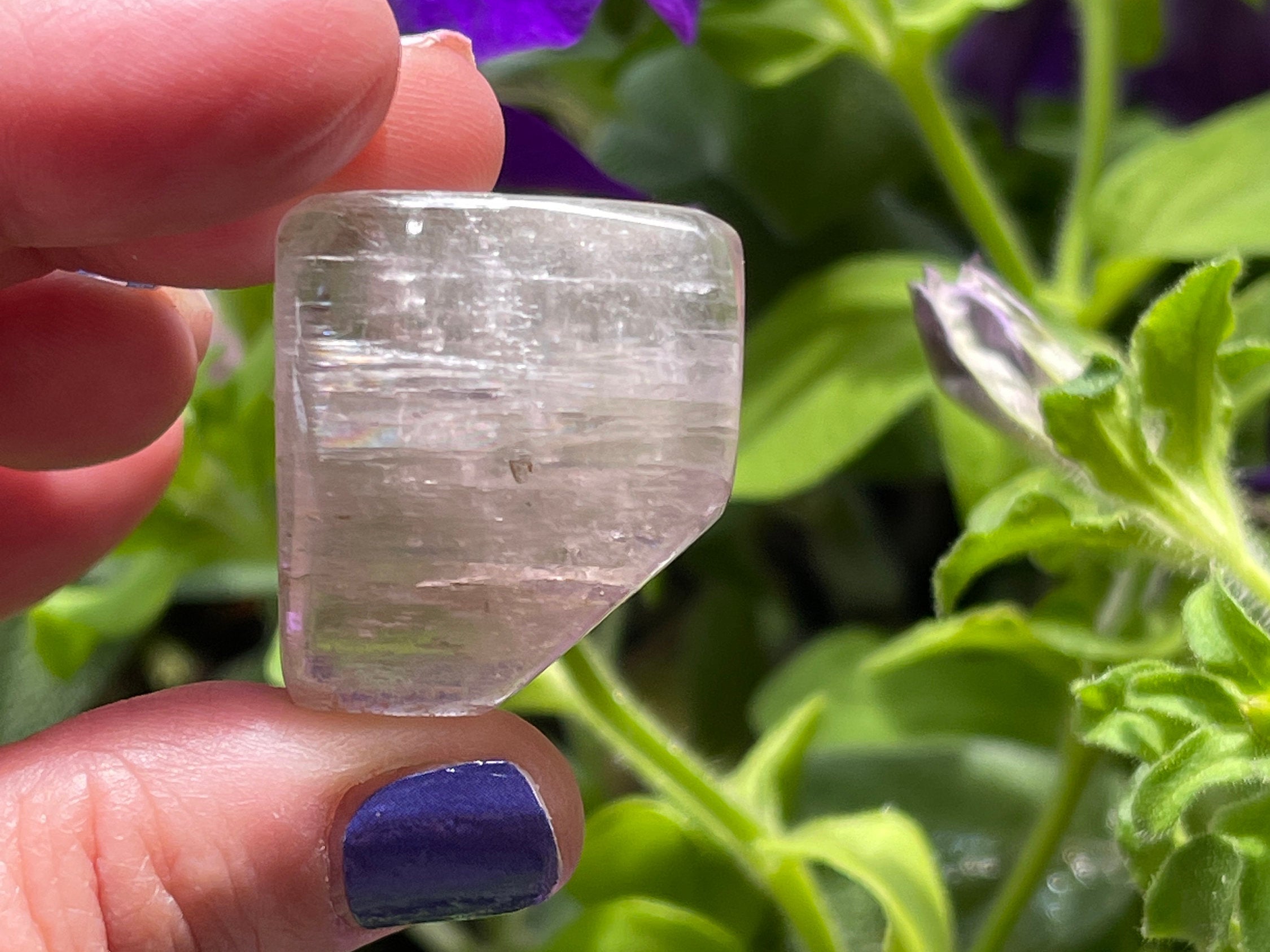 Kunzite Polished Gemstone | 22grams of Pink Lilac Kunzite Crystal | Spodumene Crystals