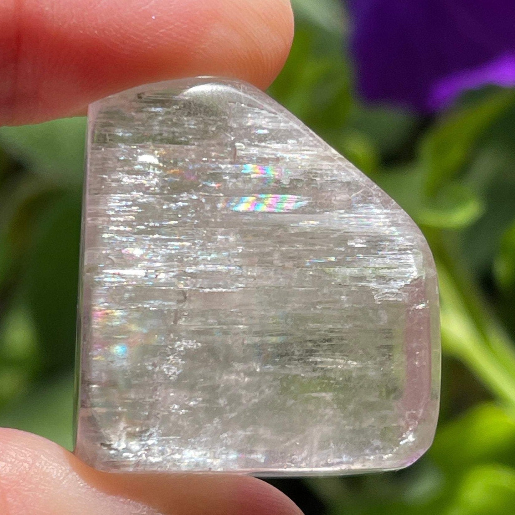 Kunzite Polished Gemstone | 22grams of Pink Lilac Kunzite Crystal | Spodumene Crystals