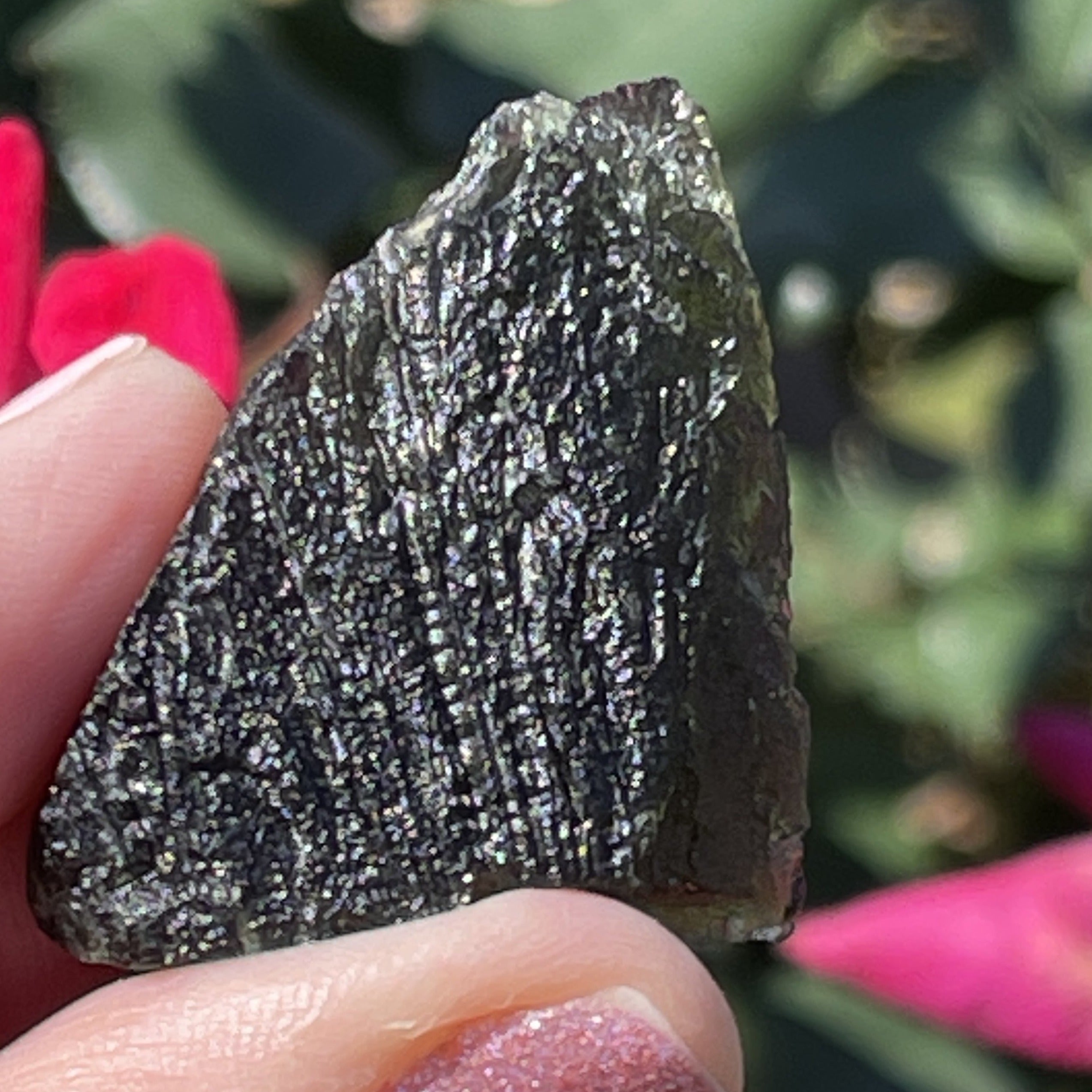Rare Moldavite Czech "Chlum" Authentic Large 13g. Meteorite