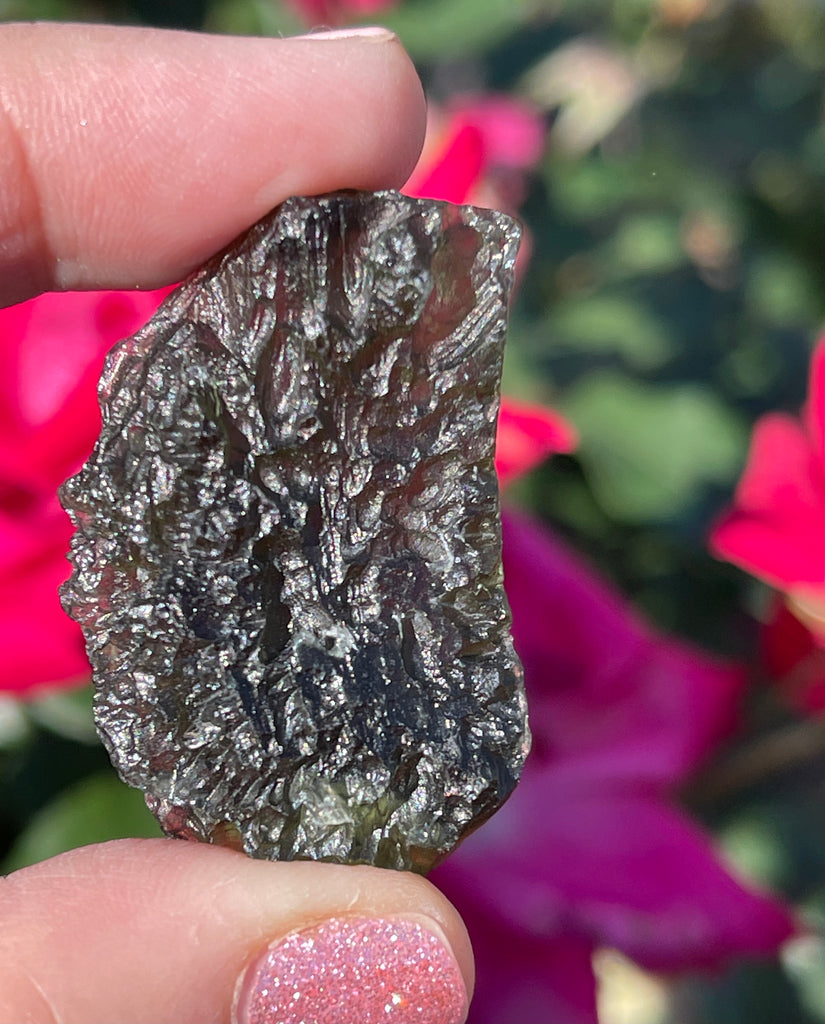 Rare Moldavite Czech "Chlum" Authentic Large 12.6g. Healing Crystal, Transformation Stone