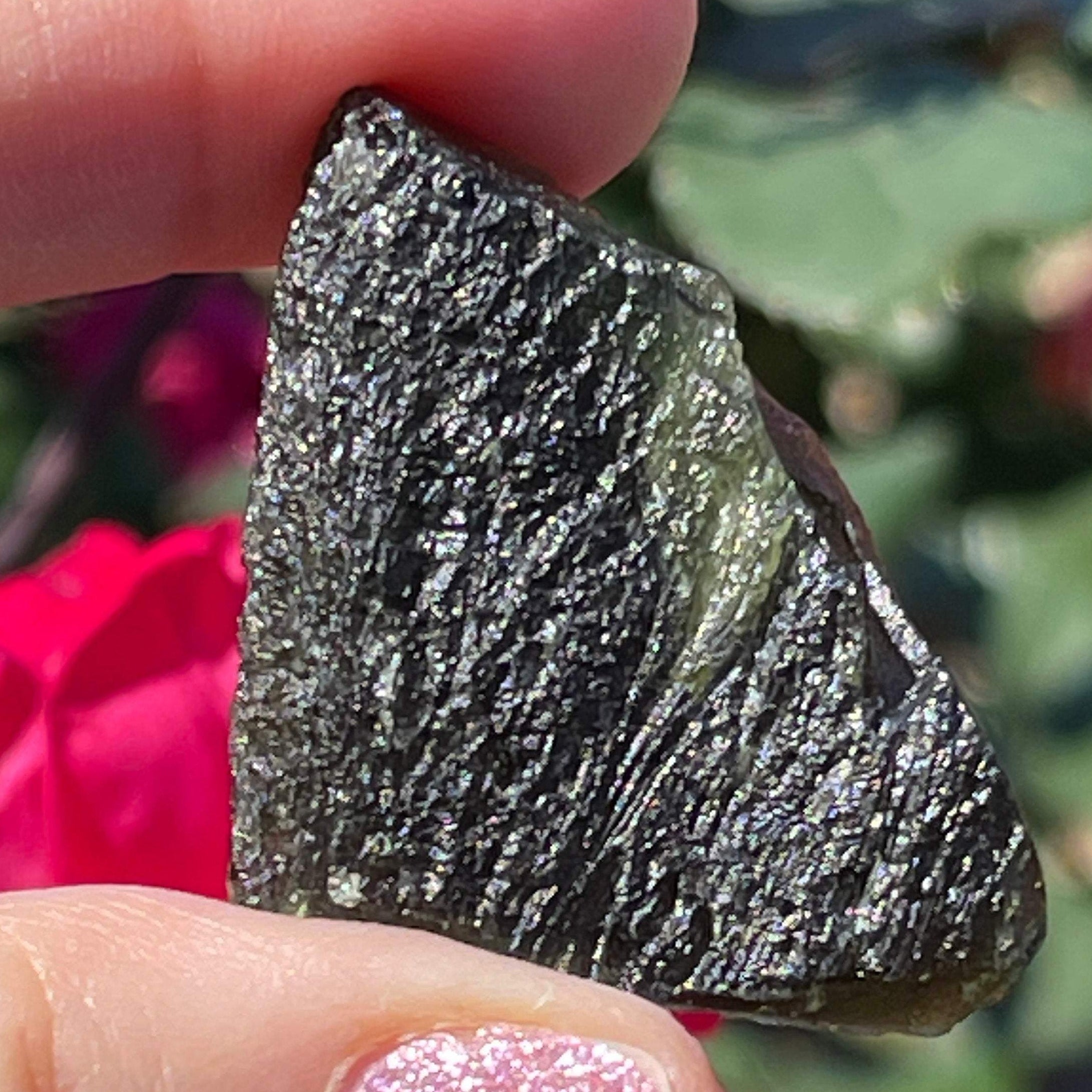 Rare Moldavite Czech "Chlum" Authentic Large 13g. Meteorite