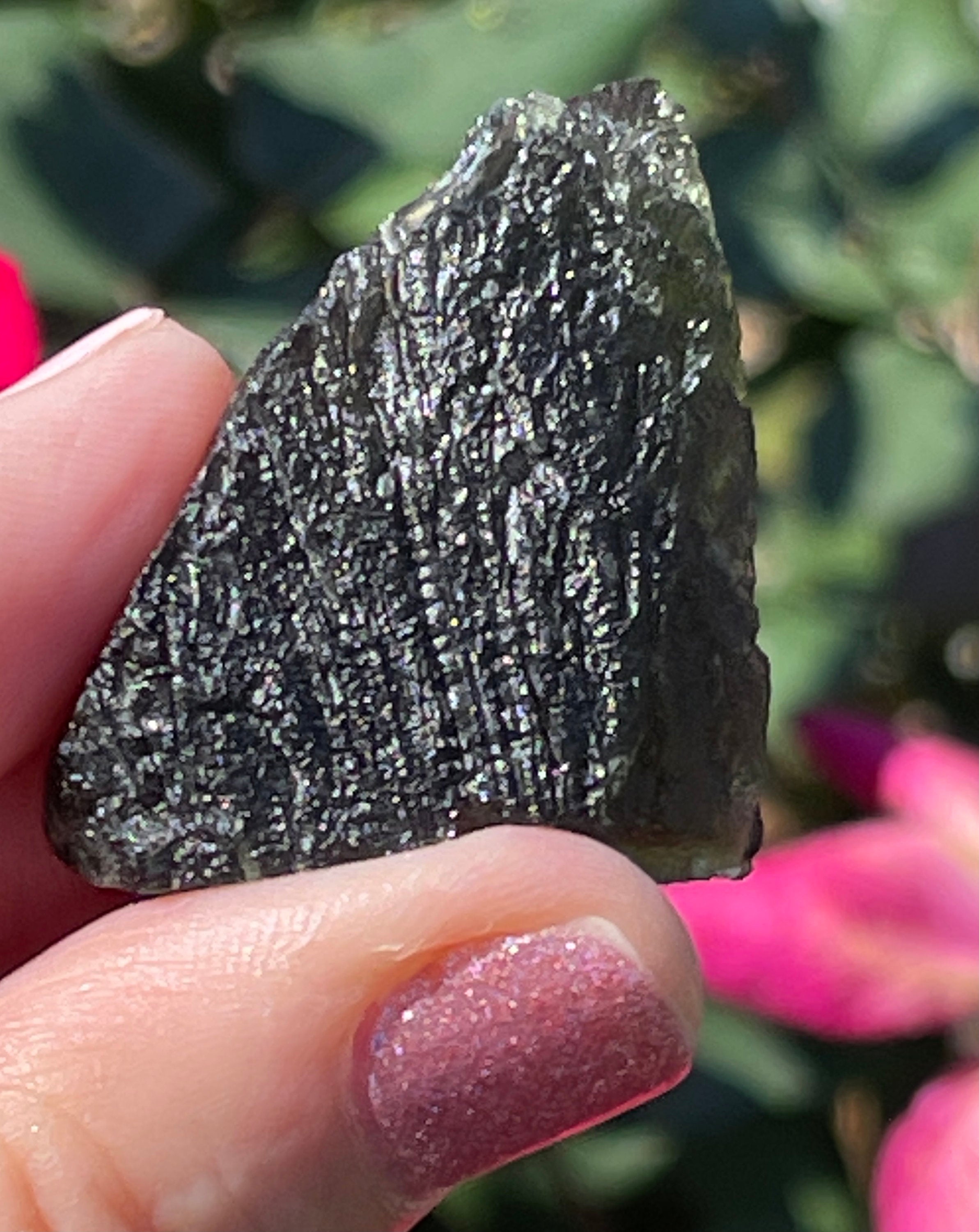 Rare Moldavite Czech "Chlum" Authentic Large 13g. Meteorite