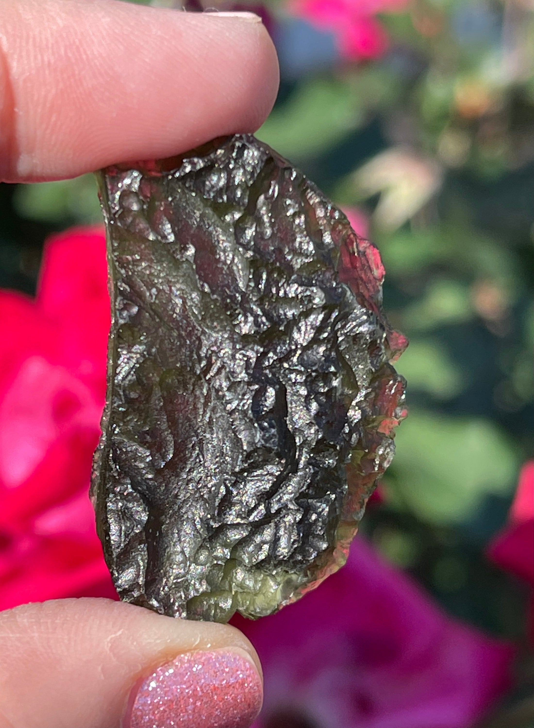 Rare Moldavite Czech "Chlum" Authentic Large 12.6g. Healing Crystal, Transformation Stone