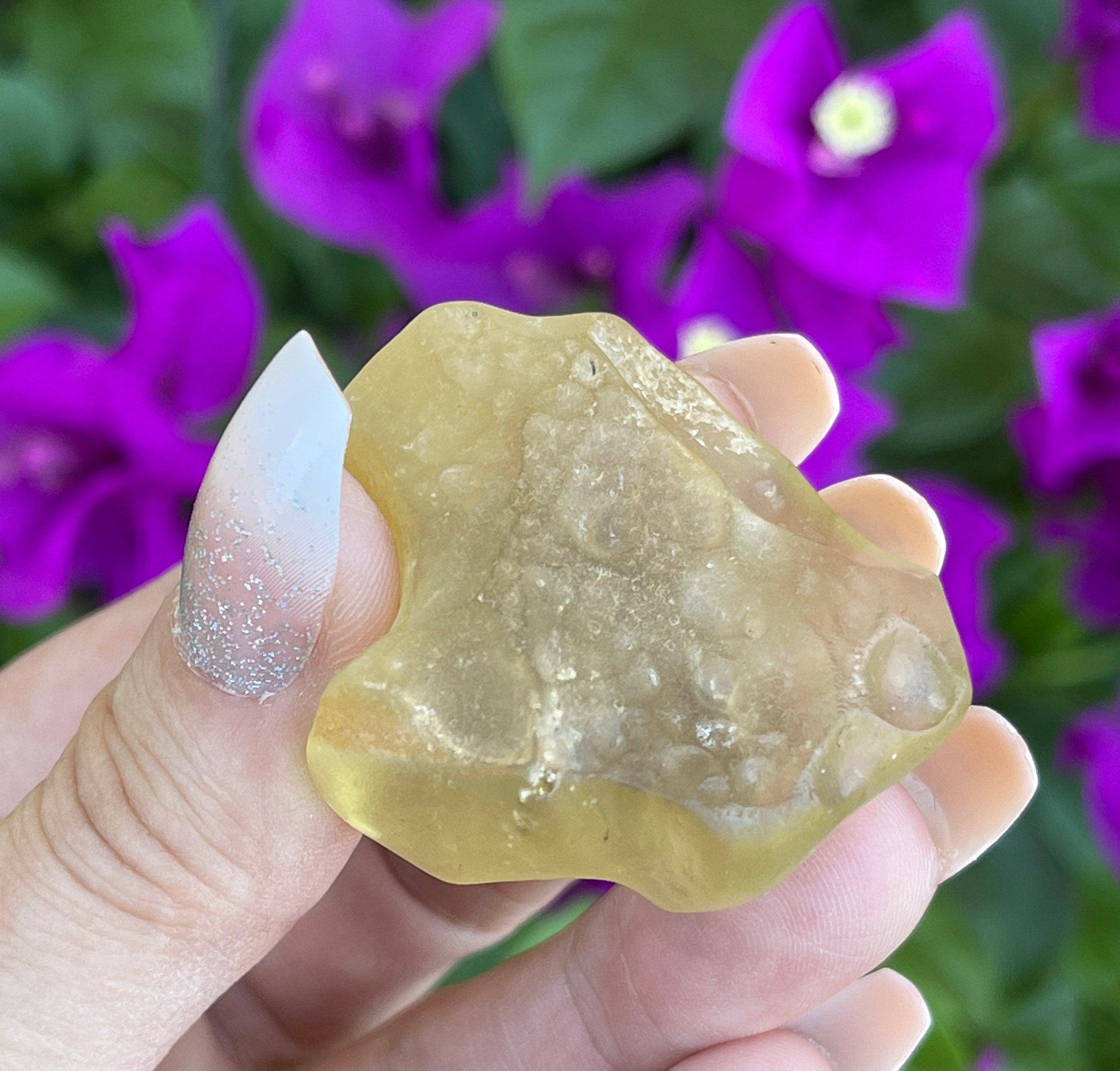 Libyan Desert Glass | Rare Libyan Gold Tektite | Large 25 Grams, Authentic