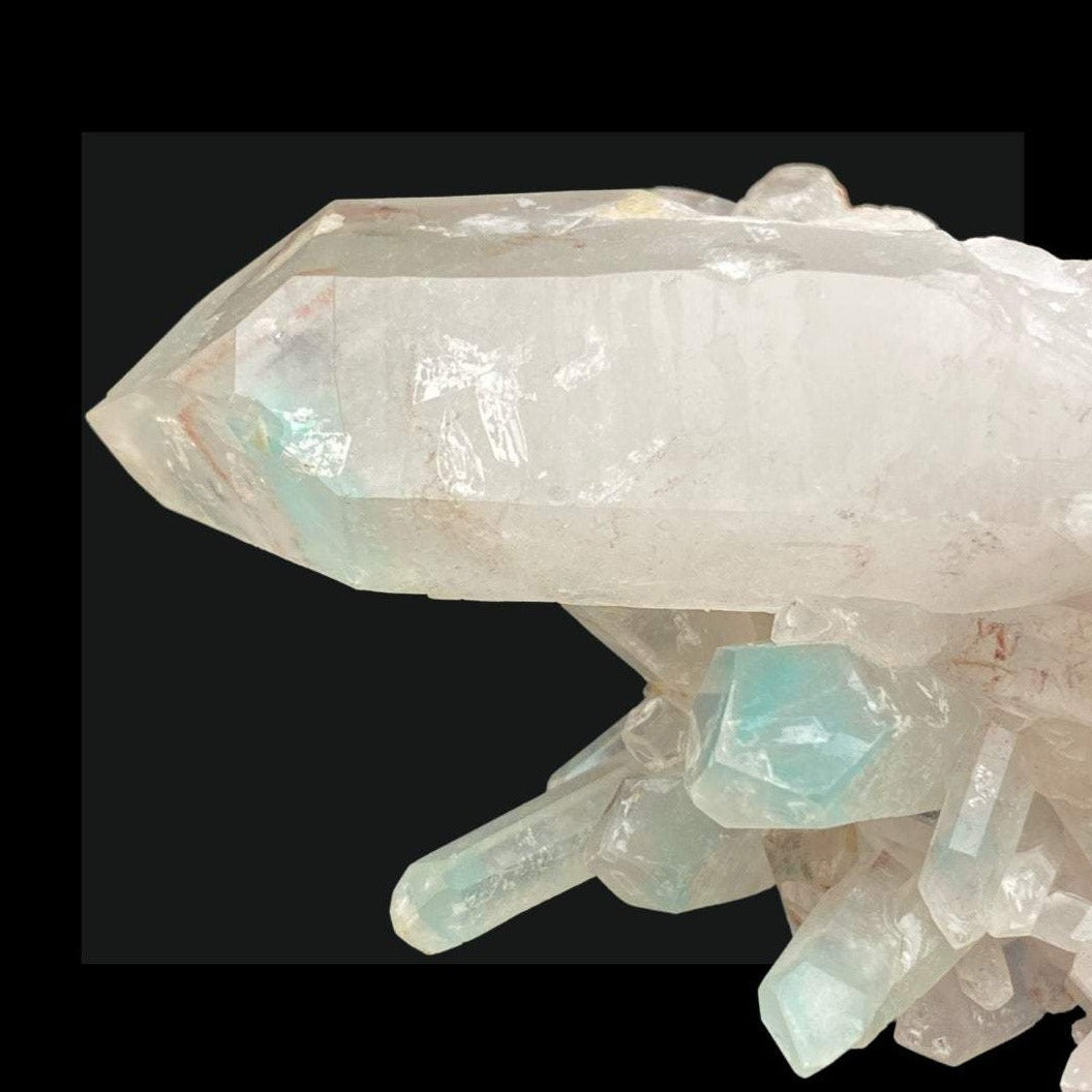 Rare Ajoite in Quartz Cluster Messina Mine 80 grams